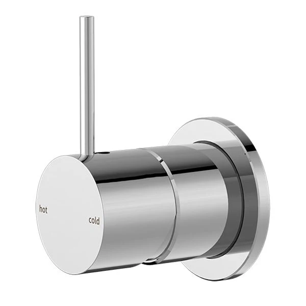 Nero Mecca Shower Mixer 60mm Handle Up Plate - Chrome