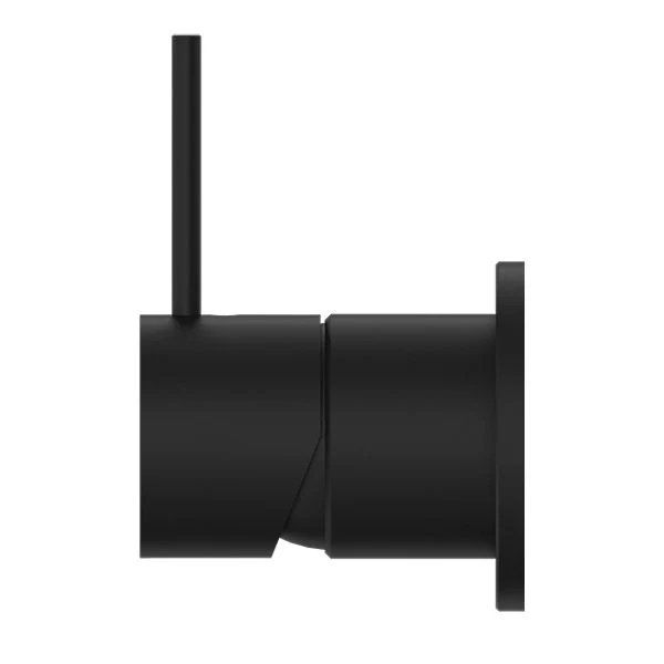 Nero Mecca Shower Mixer 60mm Handle Up Plate - Black Matte - Image 3