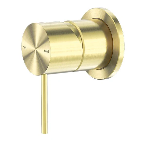 Nero Mecca Shower Mixer 60mm Plate - Brushed Gold