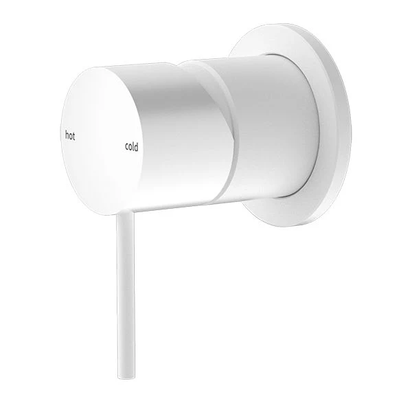 Nero Mecca Shower Mixer 60mm Plate - White Matte
