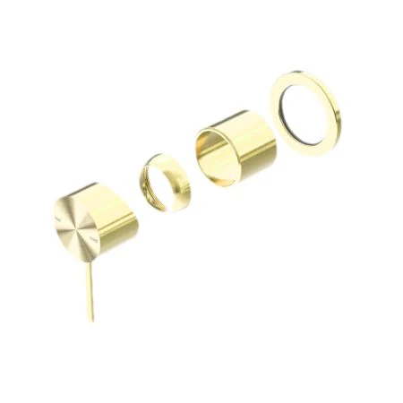 Nero Mecca Shower Mixer 60mm Plate (Trim Kit Only) - Brushed Gold