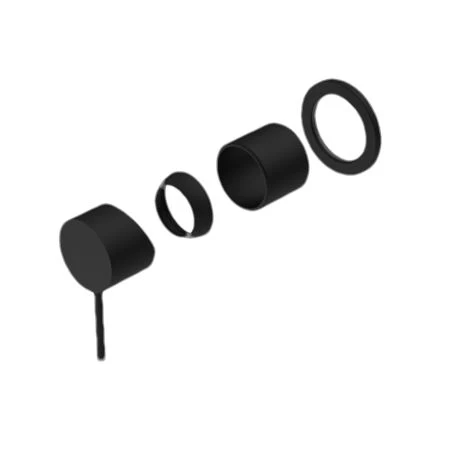 Nero Mecca Shower Mixer 60mm Plate (Trim Kit Only) - Black Matte