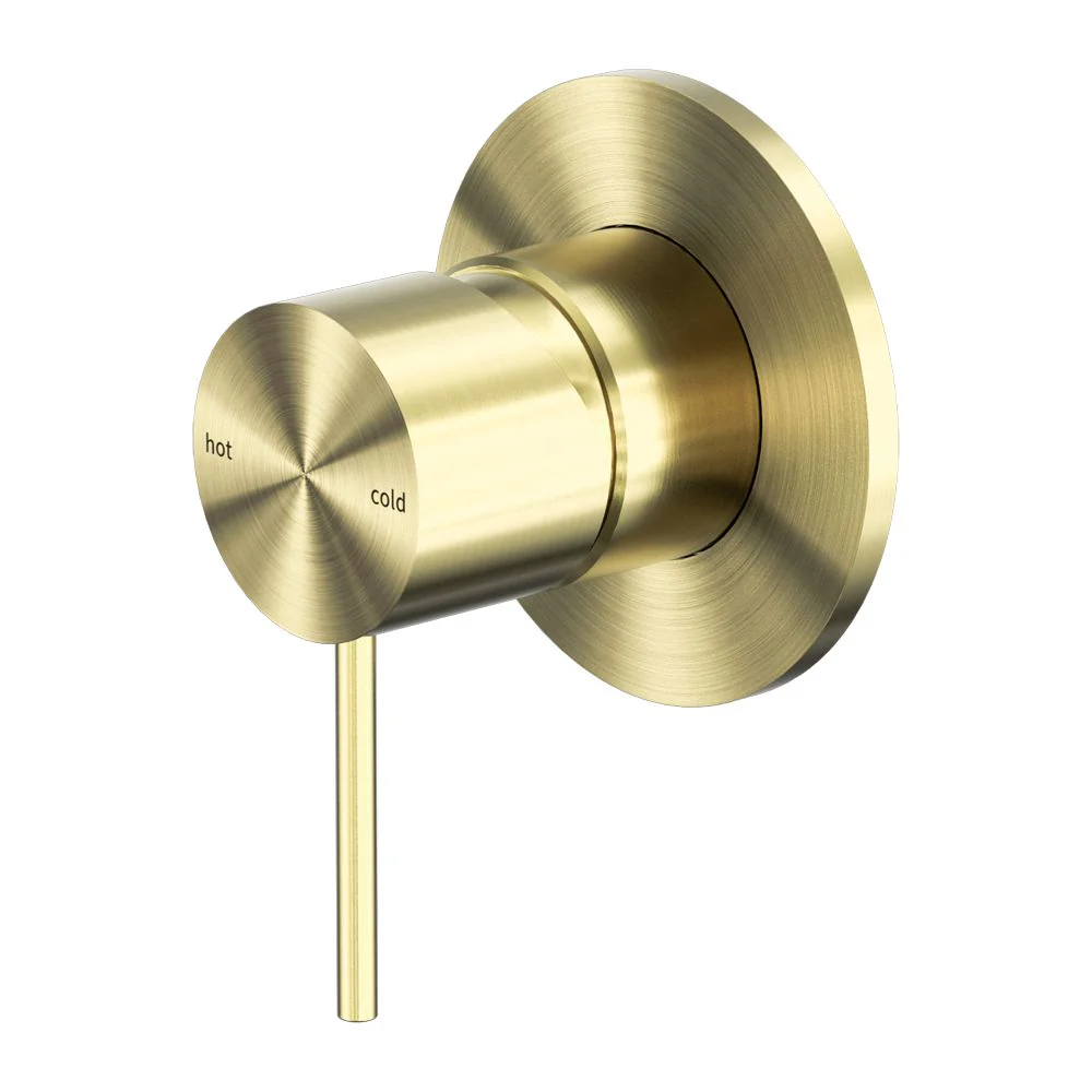 Nero Mecca Shower Mixer 80mm Plate - Brushed Gold