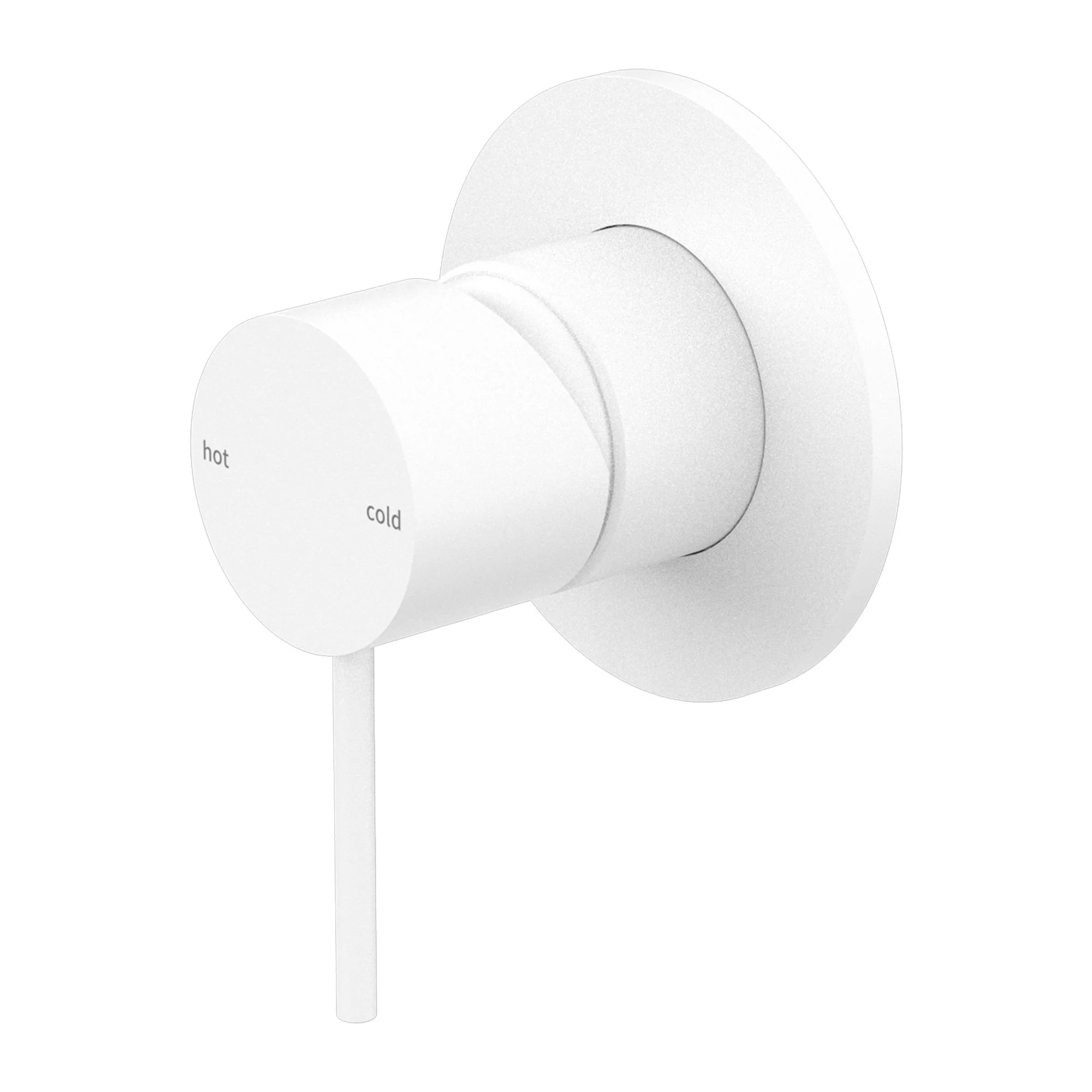 Nero Mecca Shower Mixer 80mm Plate - White Matte