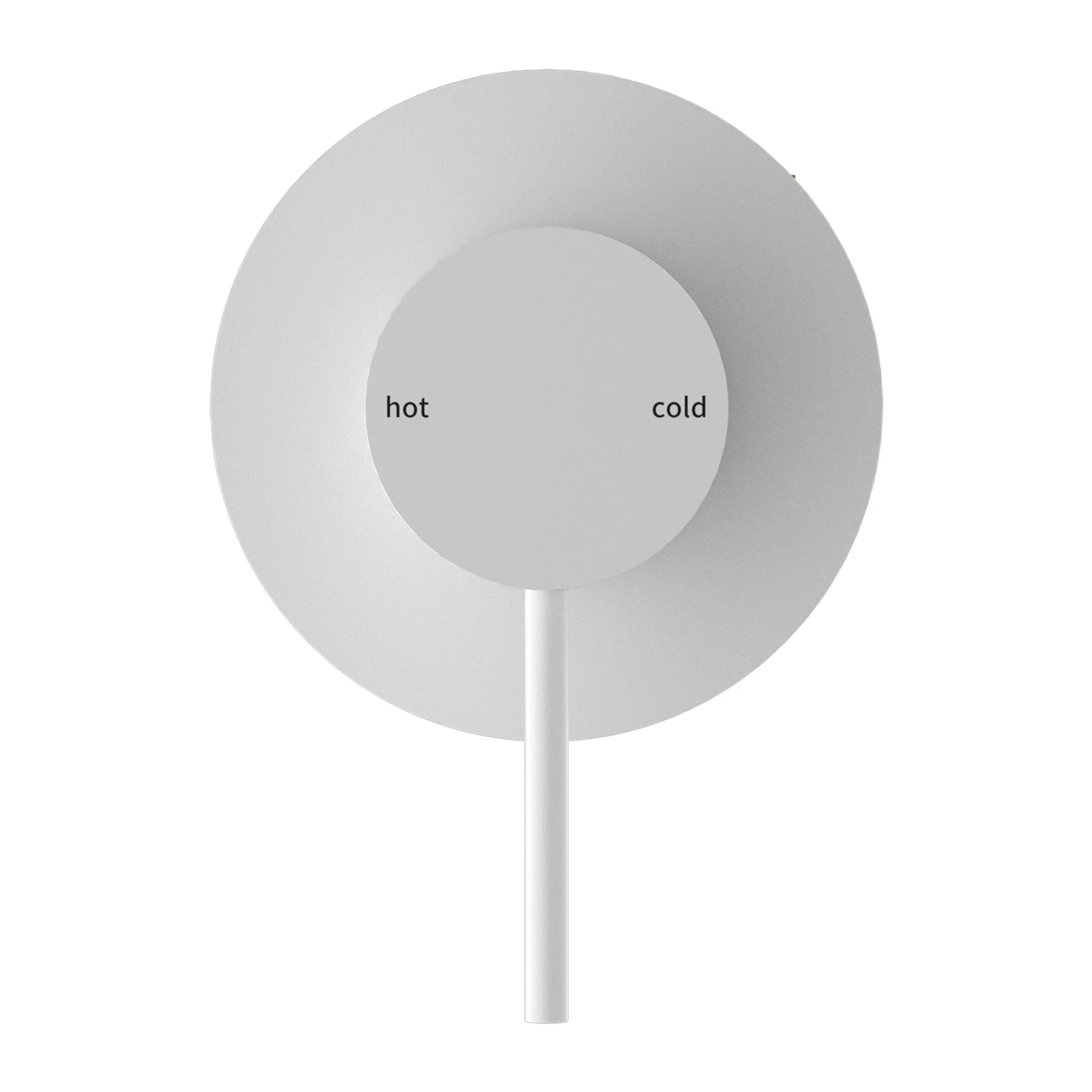 Nero Mecca Shower Mixer 80mm Plate - White Matte - Image 2