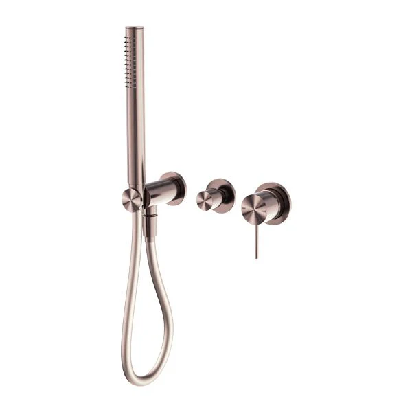Nero Mecca Shower Mixer Diverter System Separate Back Plate - Brushed Bronze