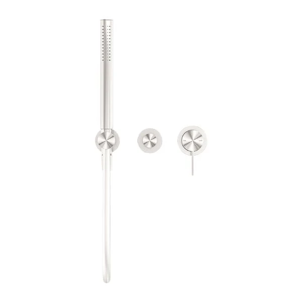 Nero Mecca Shower Mixer Diverter System Separate Back Plate - Brushed Nickel - Image 2