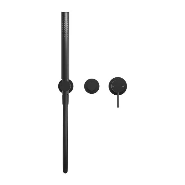 Nero Mecca Shower Mixer Diverter System Separate Back Plate - Black Matte - Image 2