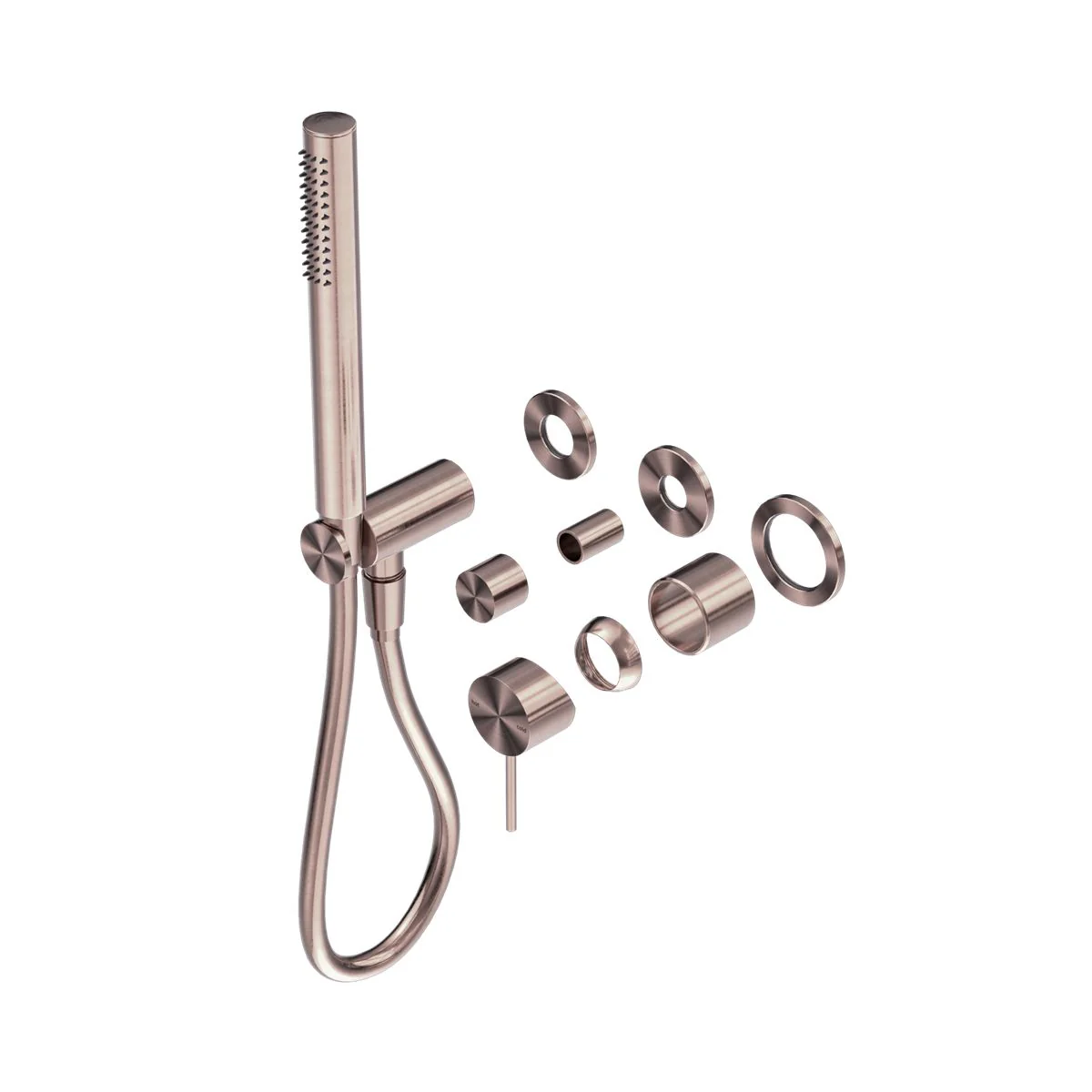 Nero Mecca Shower Mixer Diverter System Separate Back Plate (Trim Kit Only) - Brushed Bronze