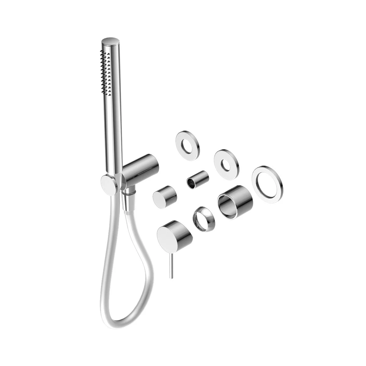 Nero Mecca Shower Mixer Diverter System Separate Back Plate (Trim Kit Only) - Chrome