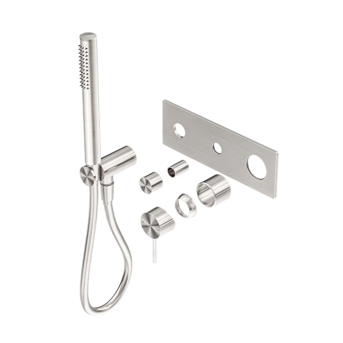 Nero Mecca Shower Mixer Diverter System (Trim Kit Only) - Brushed Nickel