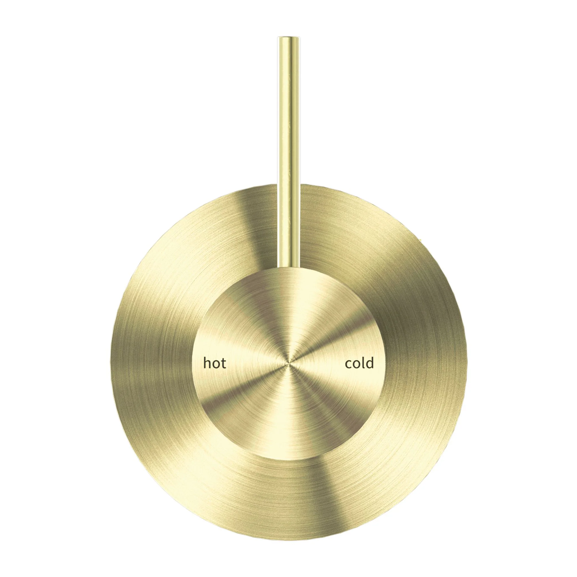 Nero Mecca Shower Mixer Handle Up 80mm Plate - Brushed Gold - Image 2