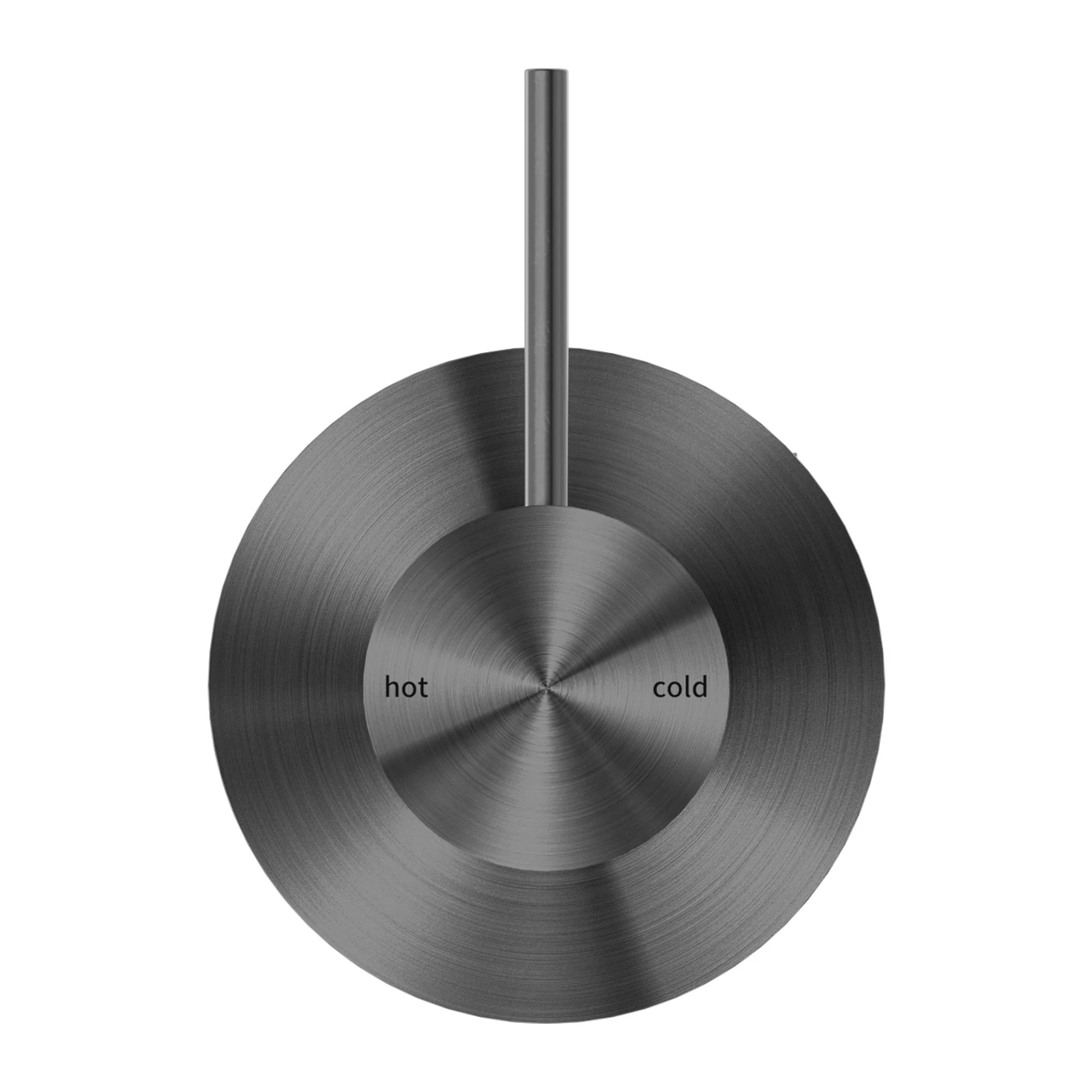 Nero Mecca Shower Mixer Handle Up 80mm Plate - Gun Metal - Image 2
