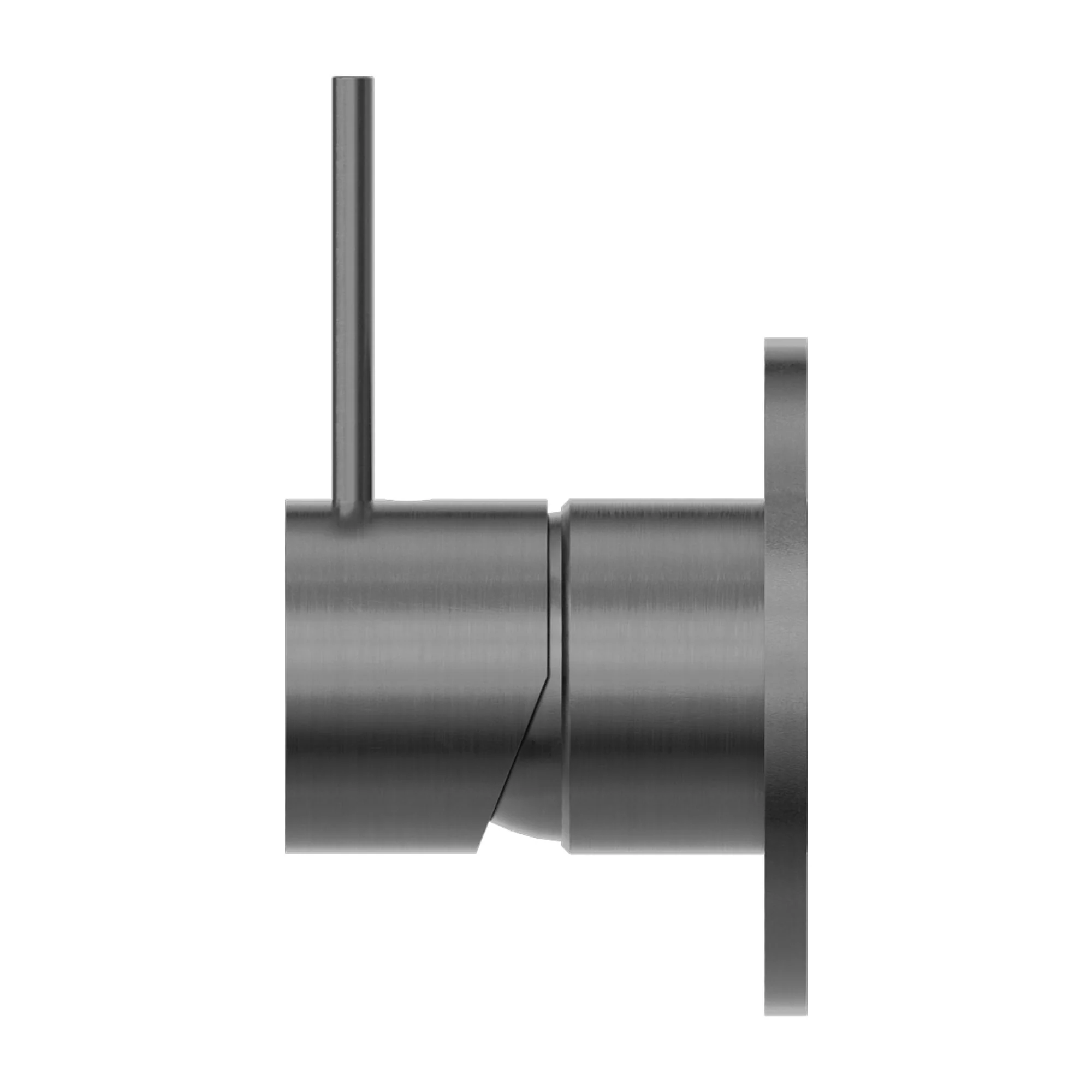 Nero Mecca Shower Mixer Handle Up 80mm Plate - Gun Metal - Image 3