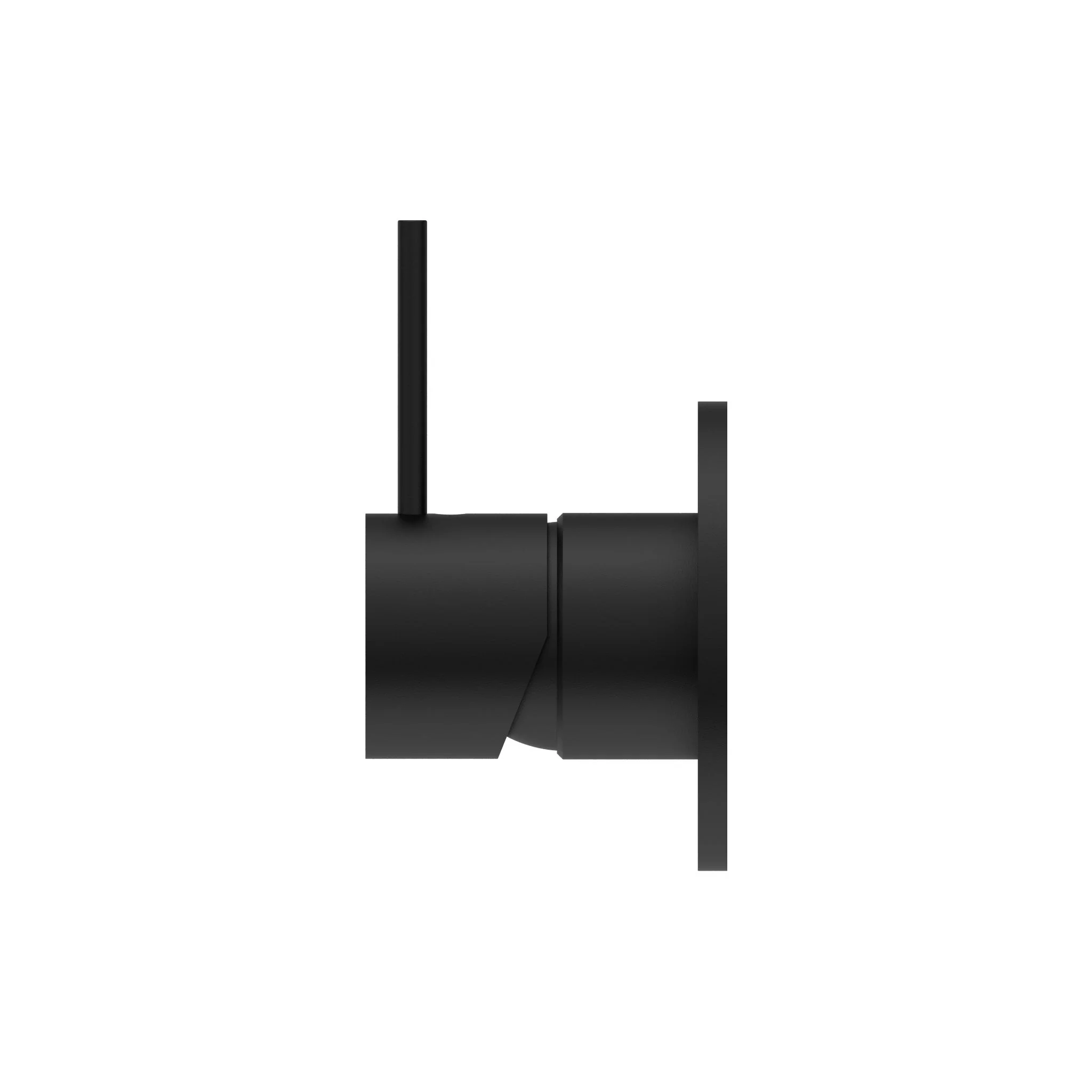 Nero Mecca Shower Mixer Handle Up 80mm Plate - Black Matte - Image 3