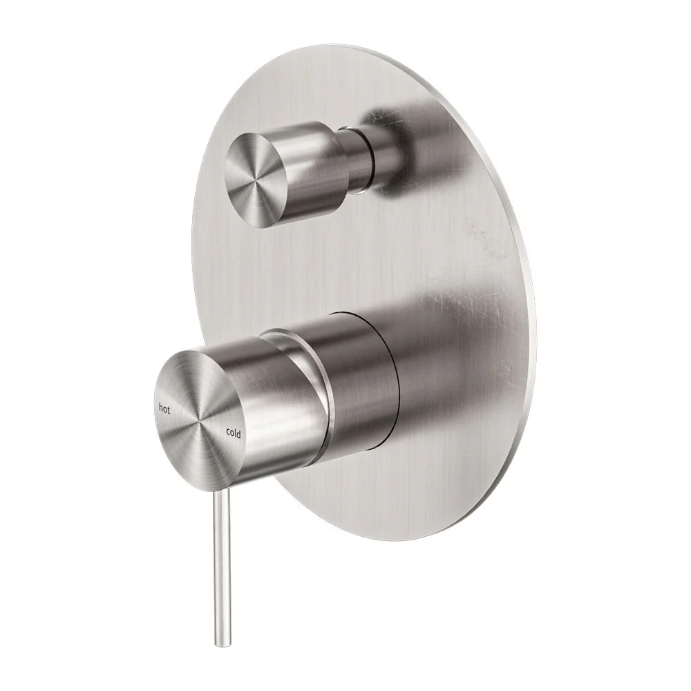 Nero Mecca Shower Mixer With Diverter - Brushed Nickel