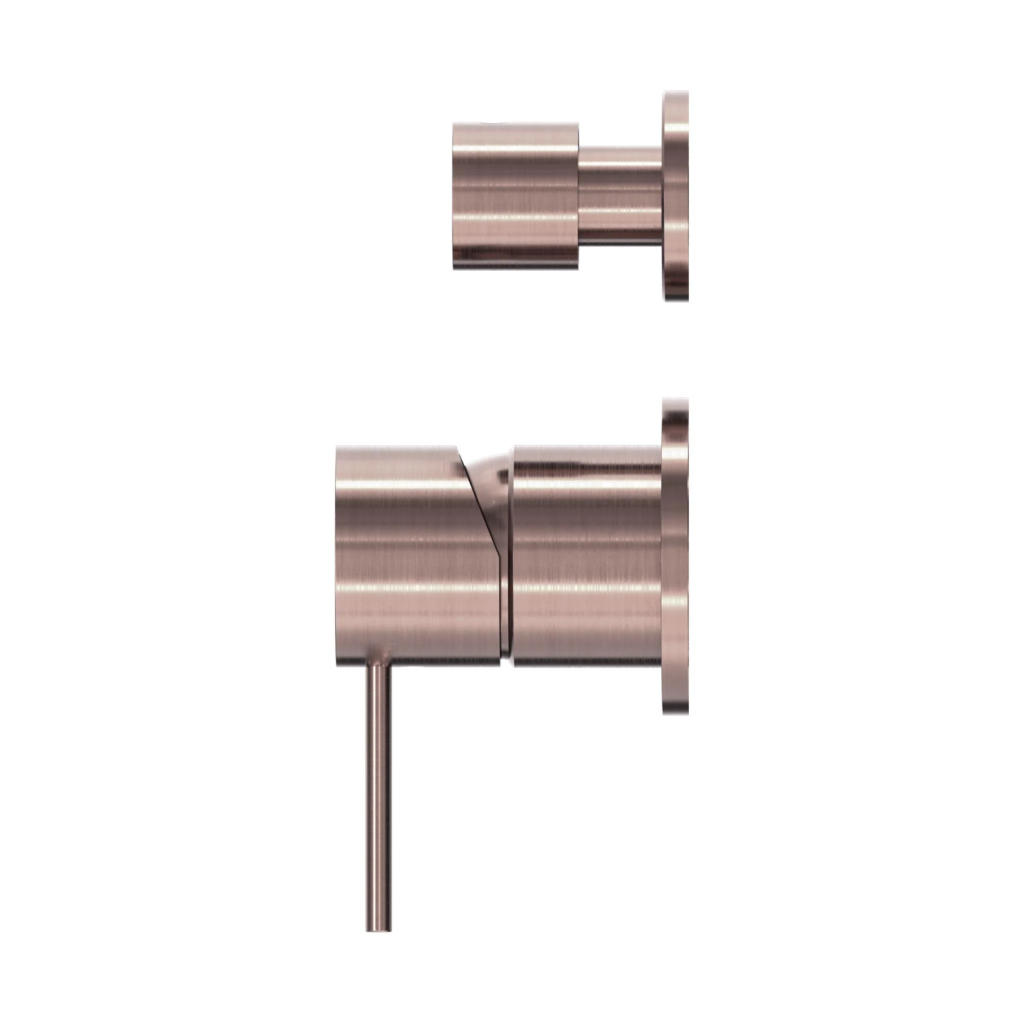 Nero Mecca Shower Mixer With Diverter Separate Back Plate - Brushed Bronze - Image 2
