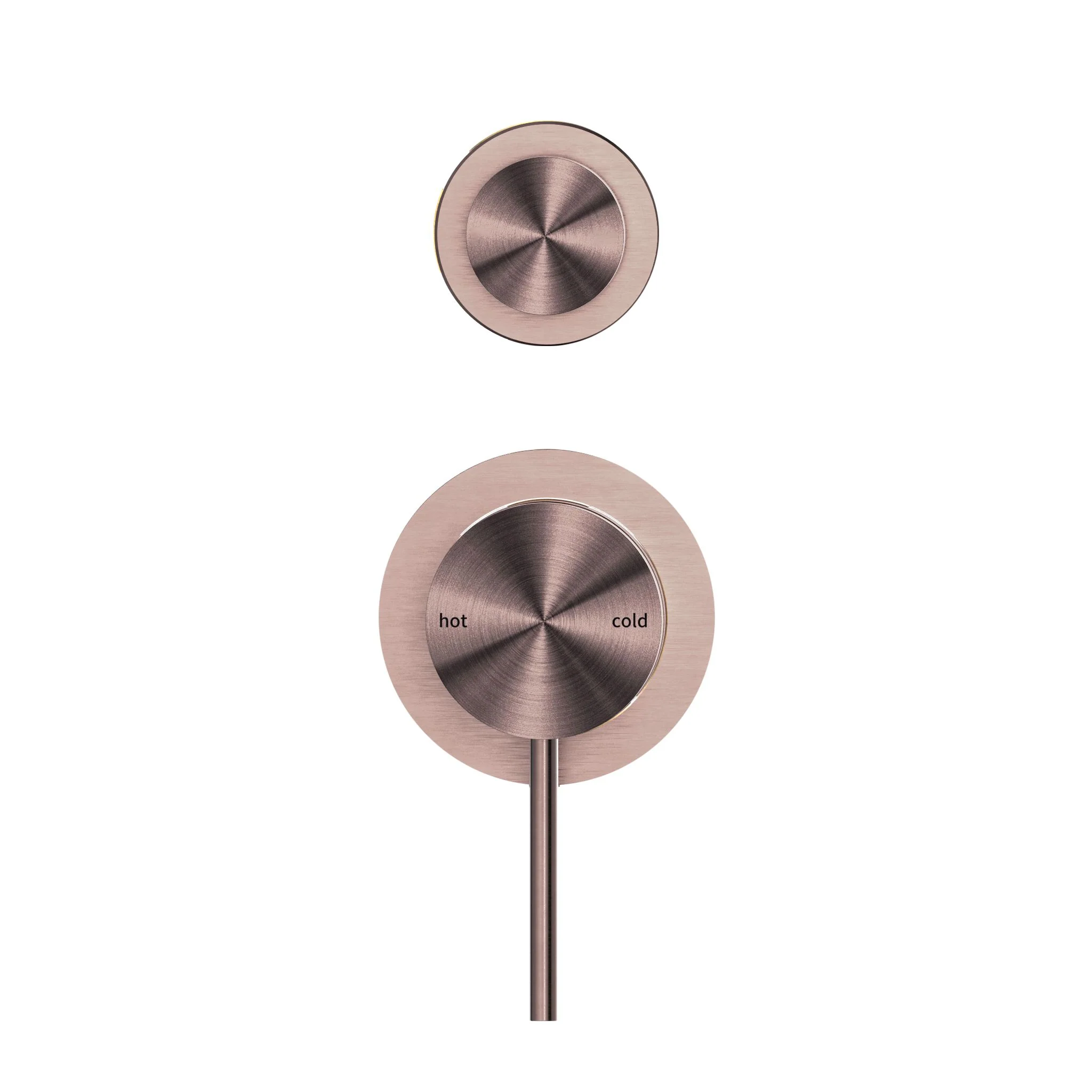 Nero Mecca Shower Mixer With Diverter Separate Back Plate - Brushed Bronze - Image 3