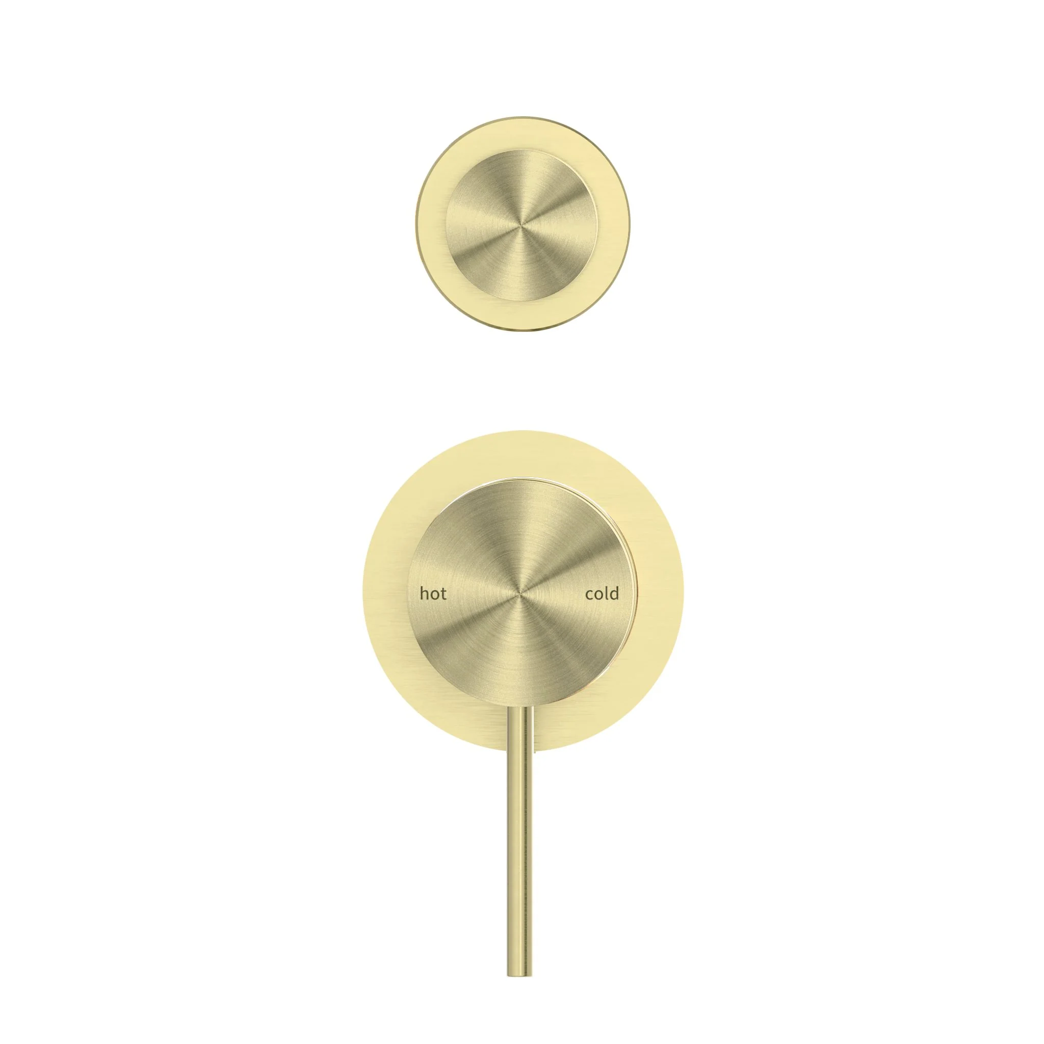 Nero Mecca Shower Mixer With Diverter Separate Back Plate - Brushed Gold - Image 3
