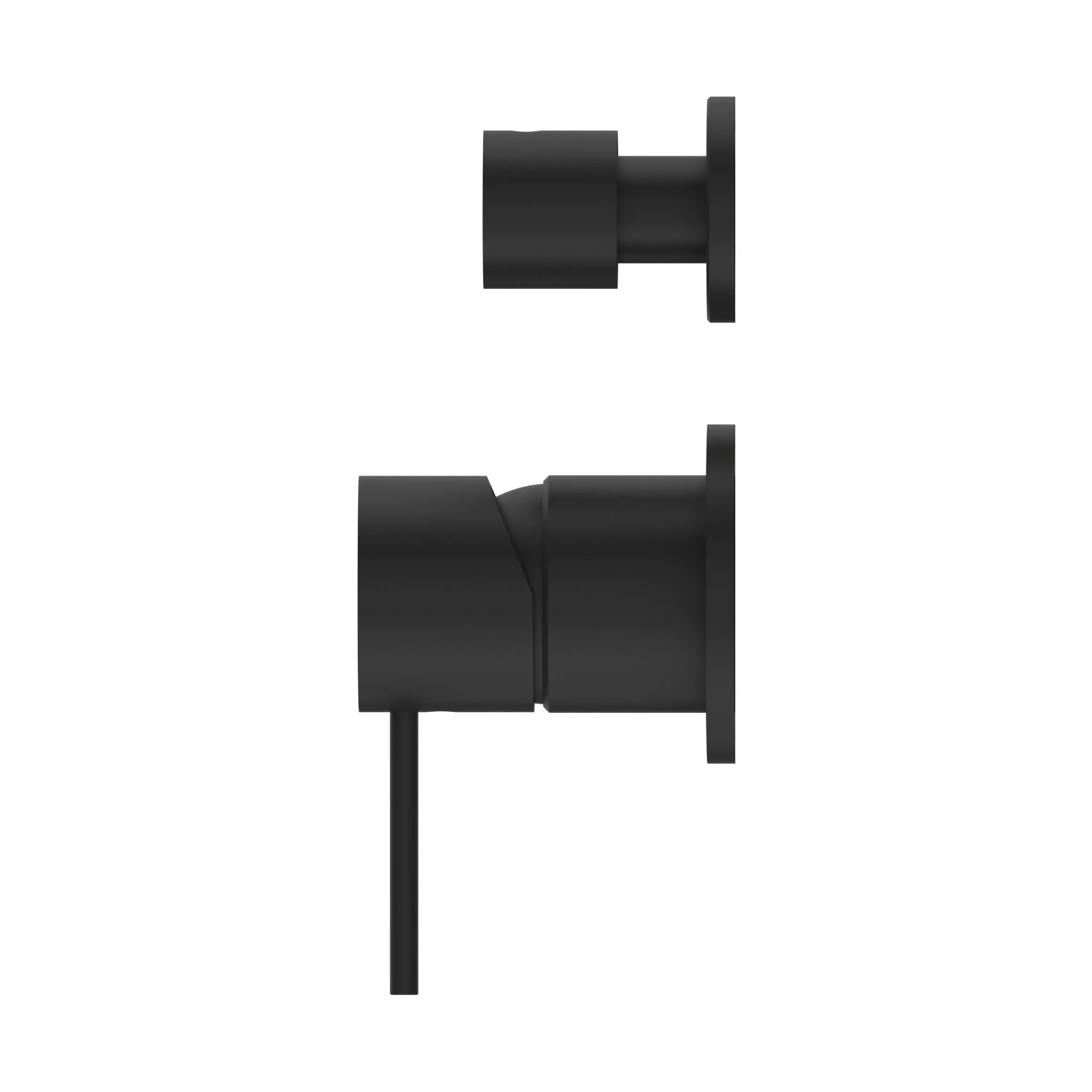 Nero Mecca Shower Mixer With Diverter Separate Back Plate - Black Matte - Image 2