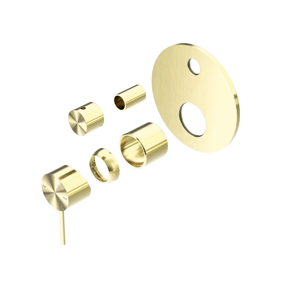 Nero Mecca Shower Mixer With Diverter (Trim Kit Only) - Brushed Gold