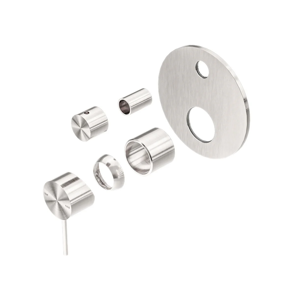 Nero Mecca Shower Mixer With Diverter (Trim Kit Only) - Brushed Nickel