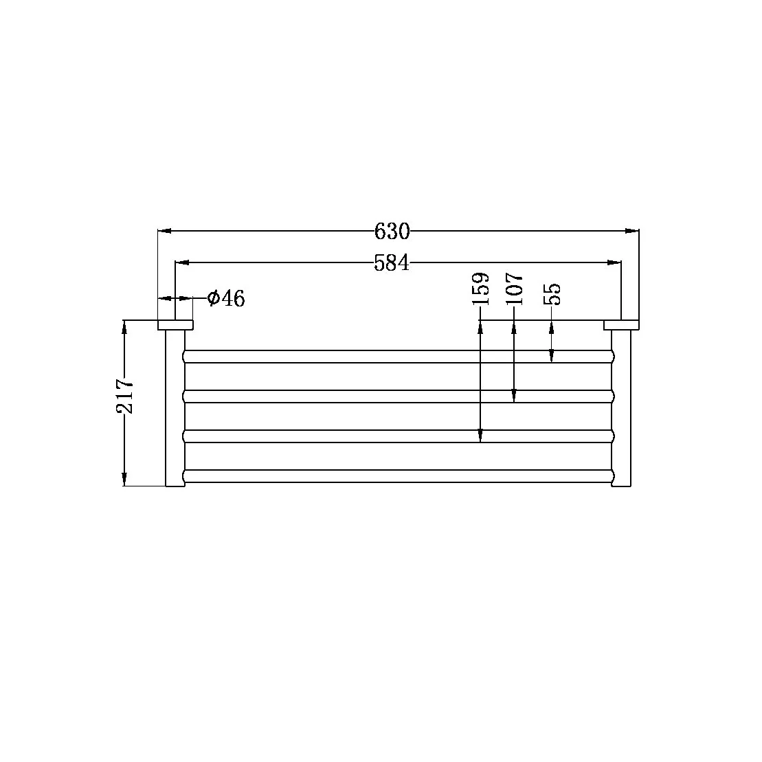 Nero Mecca Towel Rack - White Matte - Image 2