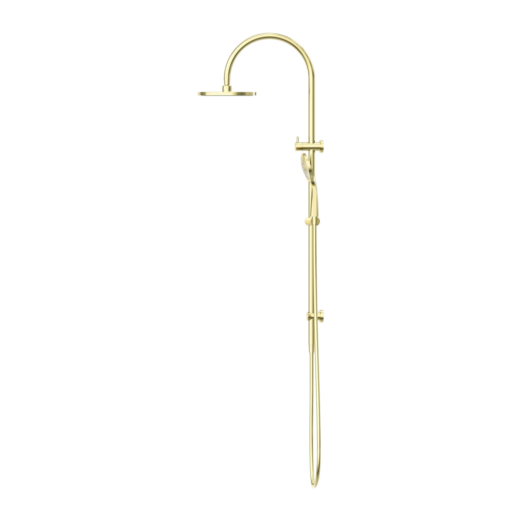 Nero Mecca Twin Shower With Air Shower - Brushed Gold - Image 2