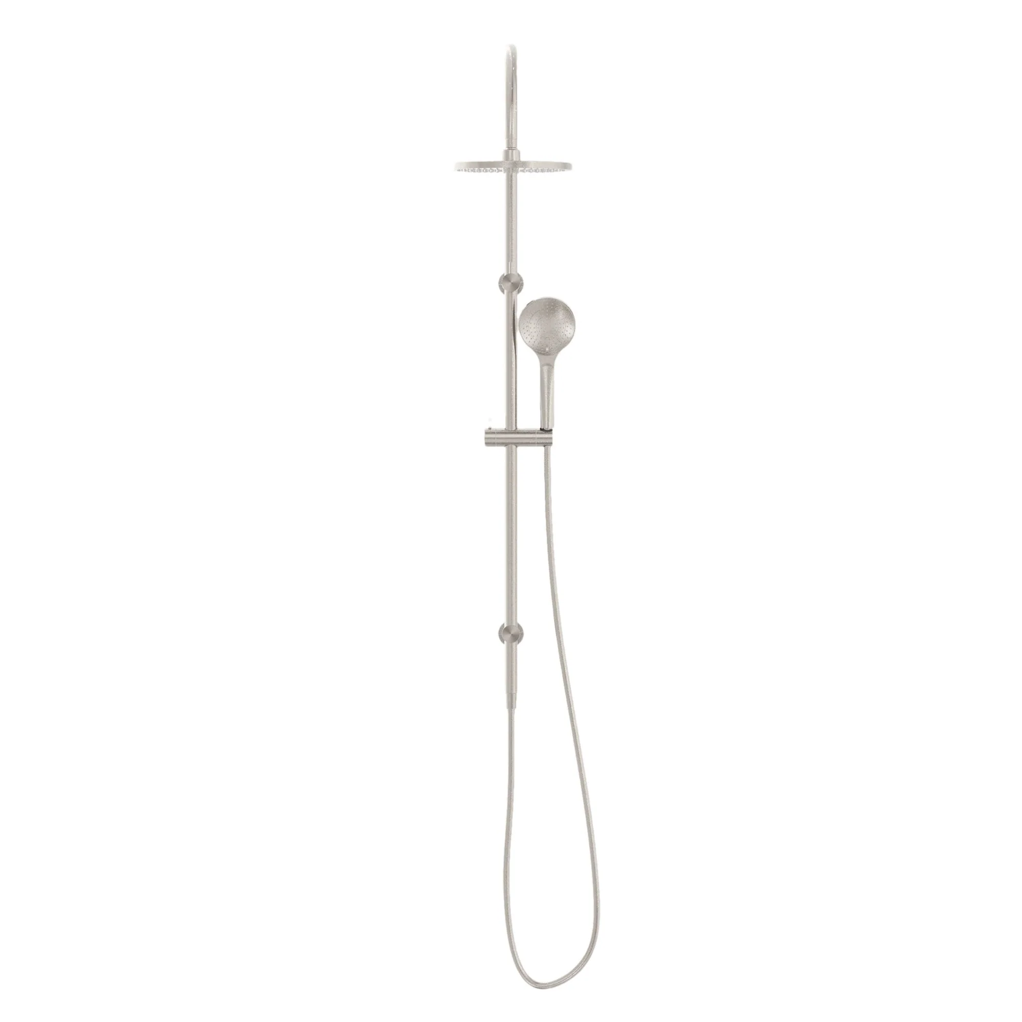 Nero Mecca Twin Shower With Air Shower - Brushed Nickel - Image 3