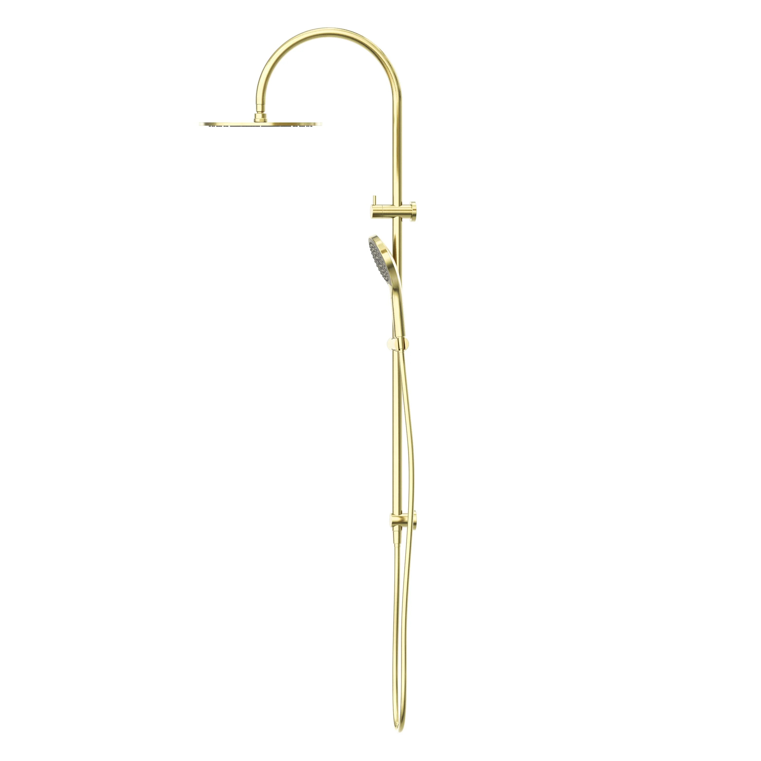 Nero Mecca Twin Shower With Air Shower II - Brushed Gold - Image 3