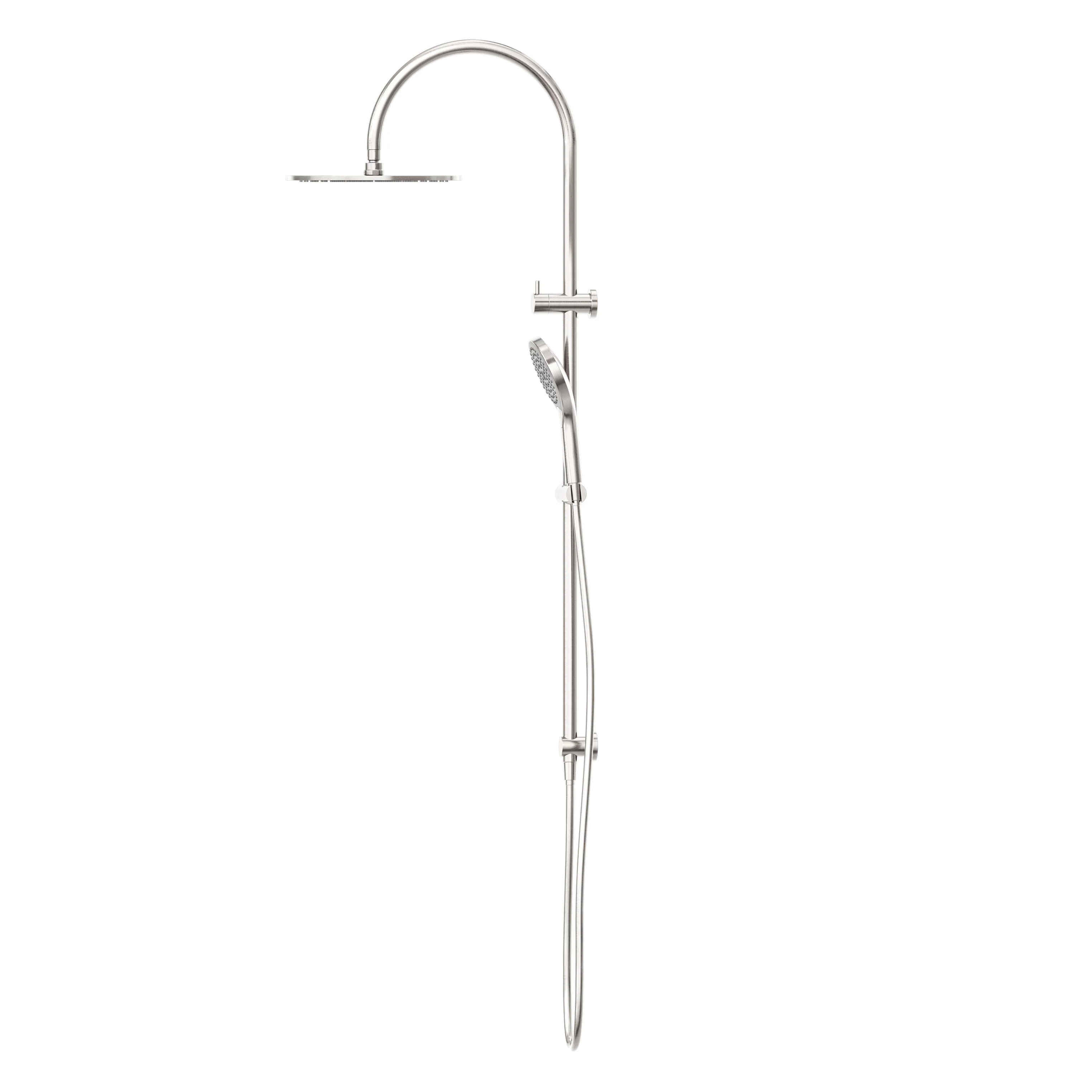 Nero Mecca Twin Shower With Air Shower II - Brushed Nickel - Image 3