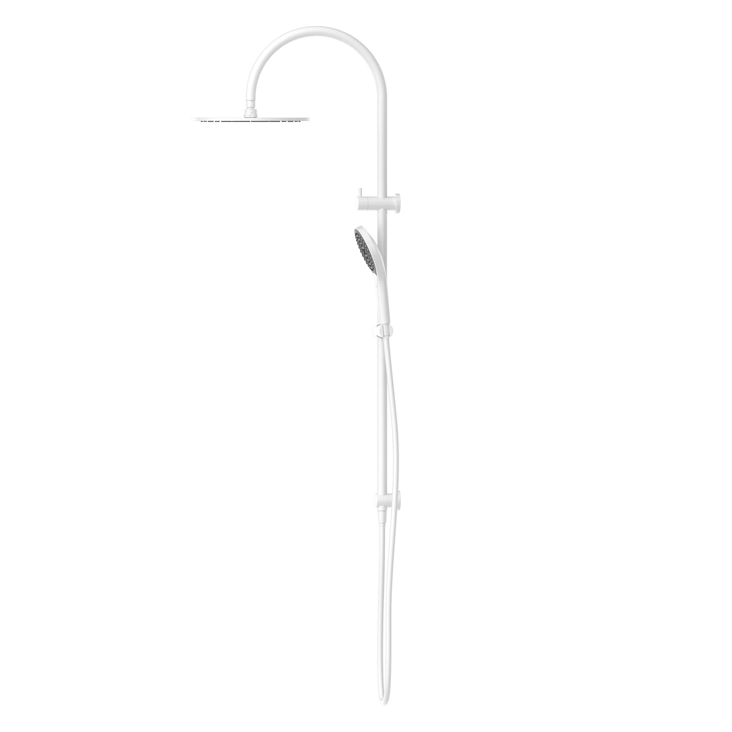 Nero Mecca Twin Shower With Air Shower II - White Matte - Image 2