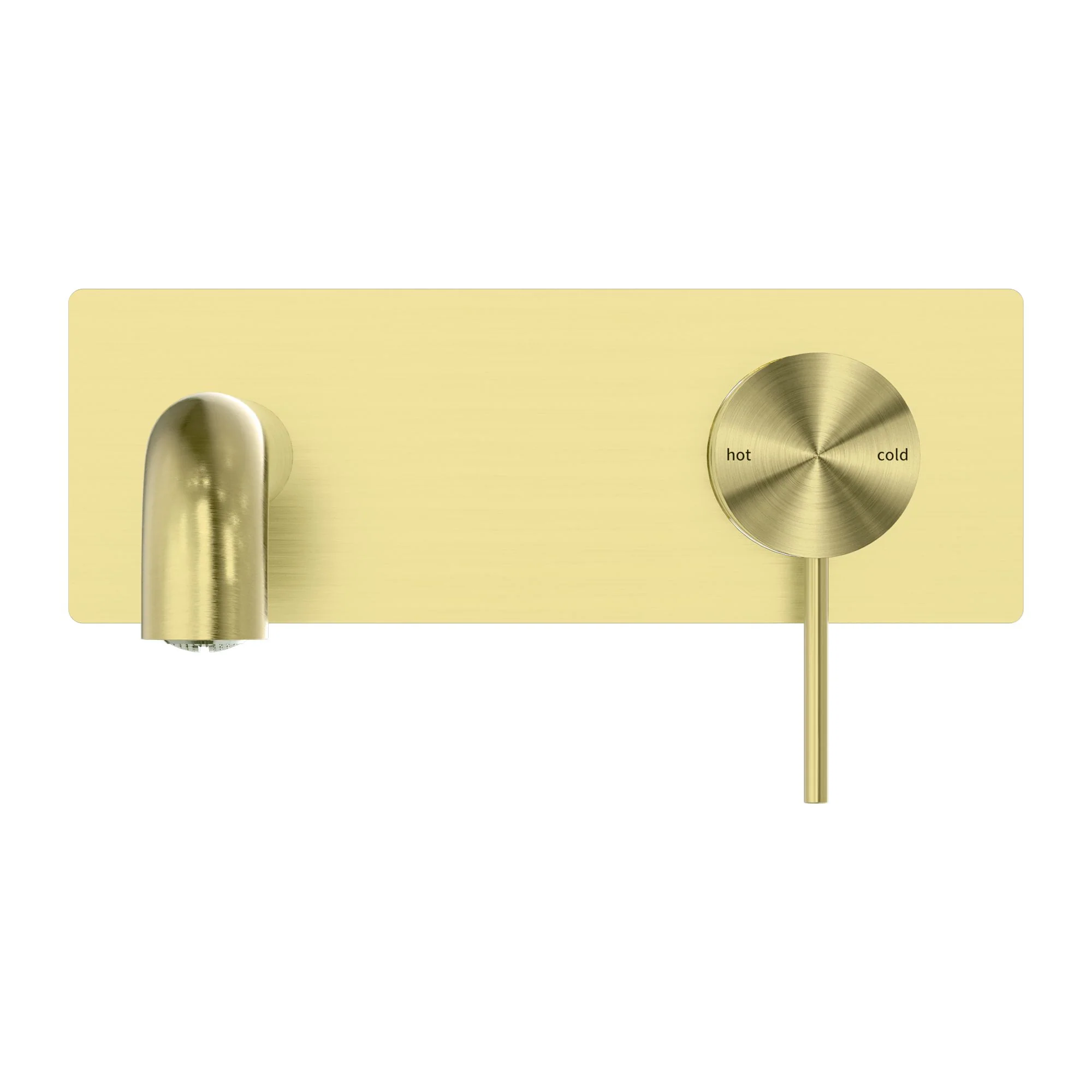 Nero Mecca Wall Basin/Bath Mixer - Brushed Gold - Image 2