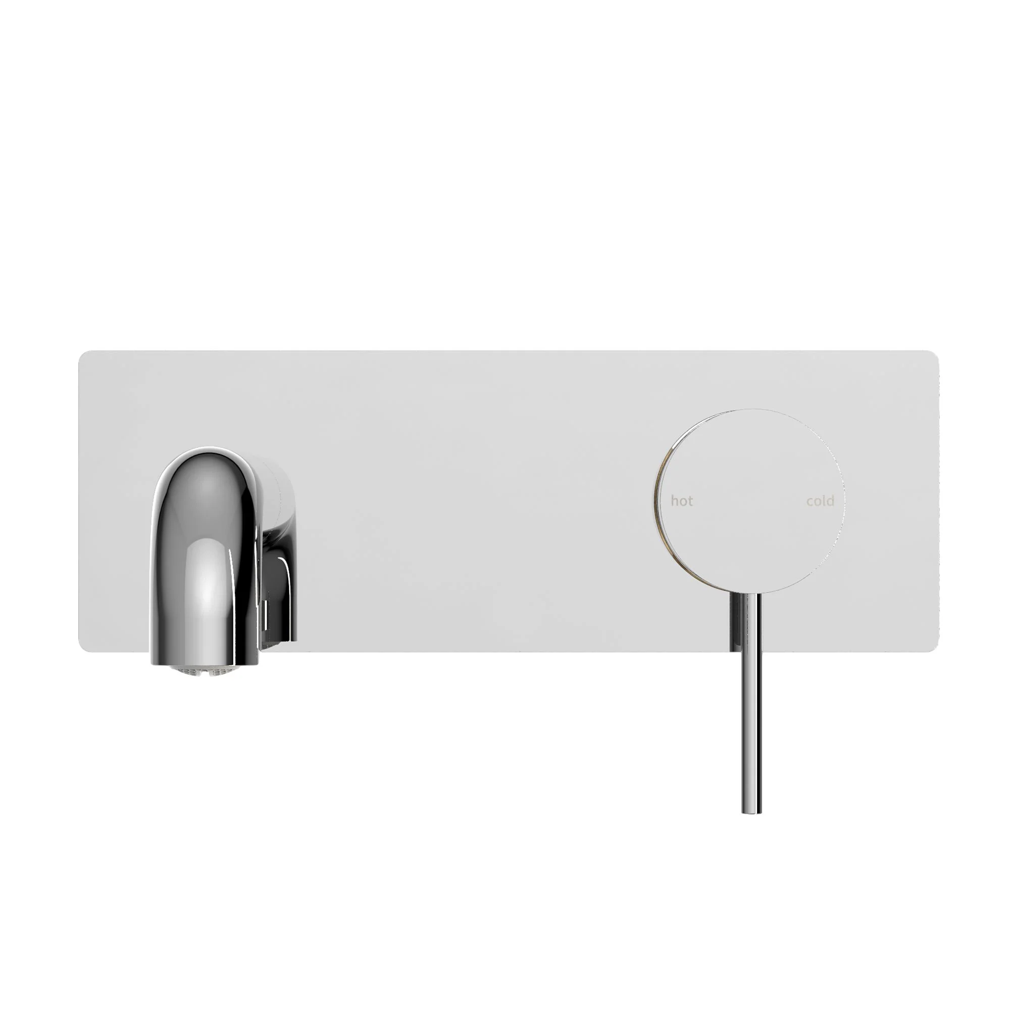 Nero Mecca Wall Basin/Bath Mixer - Chrome - Image 2