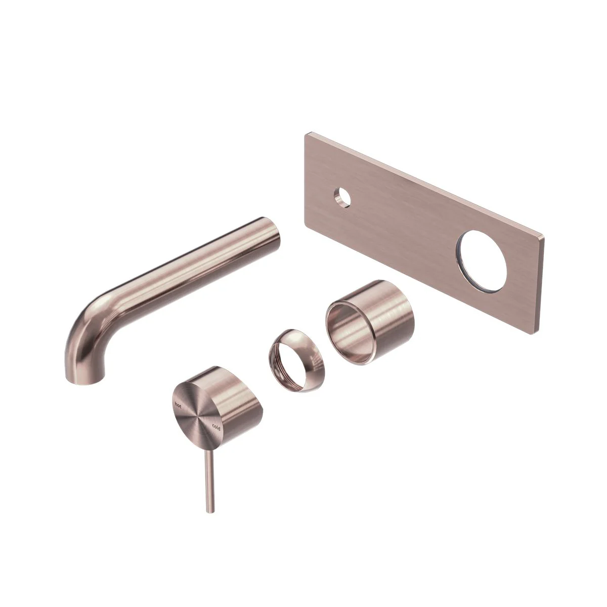 Nero Mecca Wall Basin/Bath Mixer (Trim Kit Only) - Brushed Bronze
