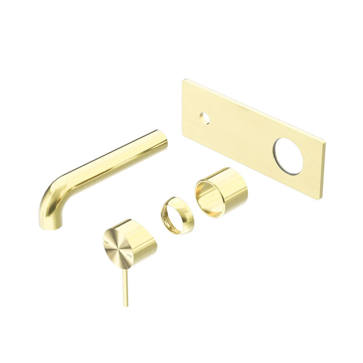 Nero Mecca Wall Basin/Bath Mixer (Trim Kit Only) - Brushed Gold