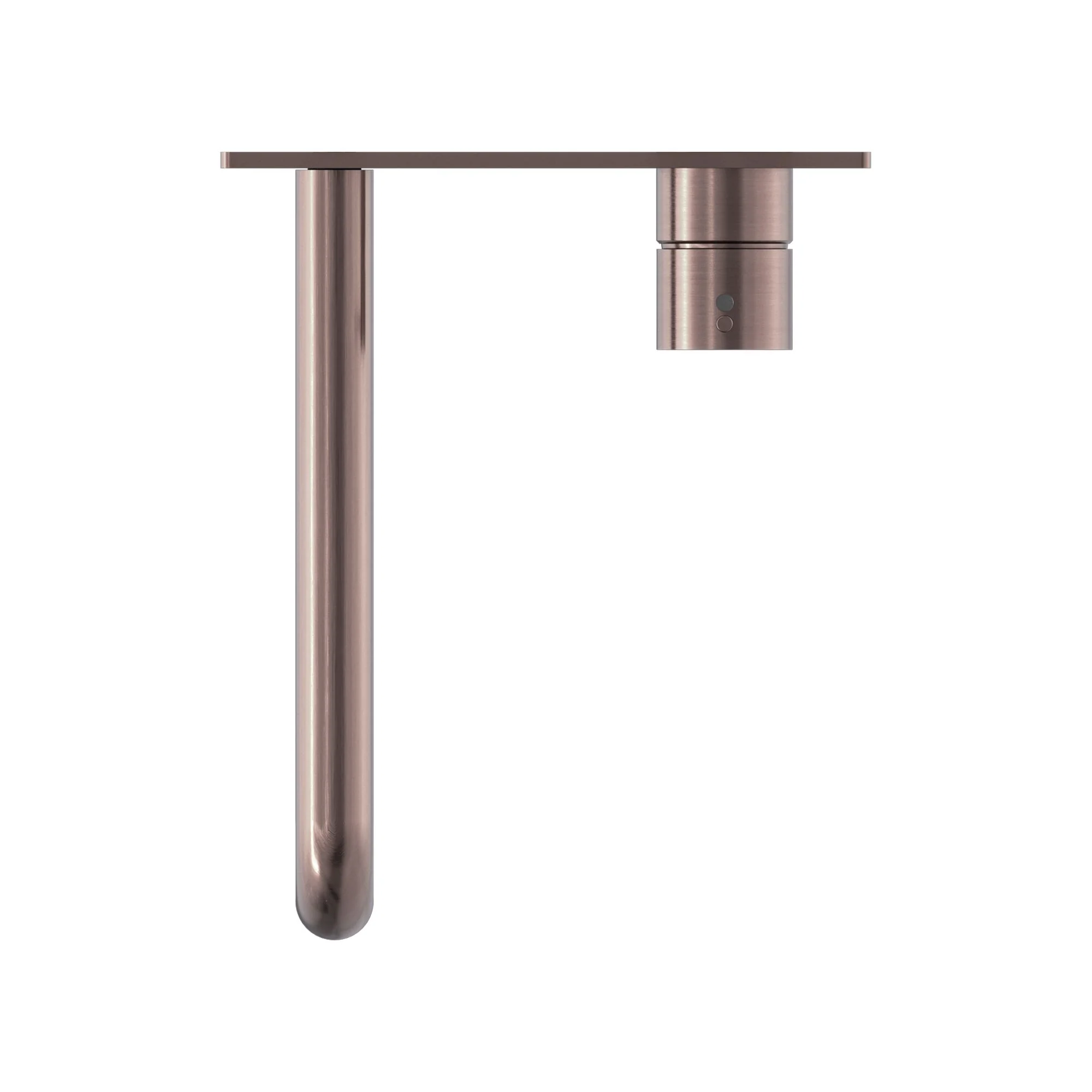 Nero Mecca Wall Basin/Bath Mixer Handle Up - Brushed Bronze - Image 4