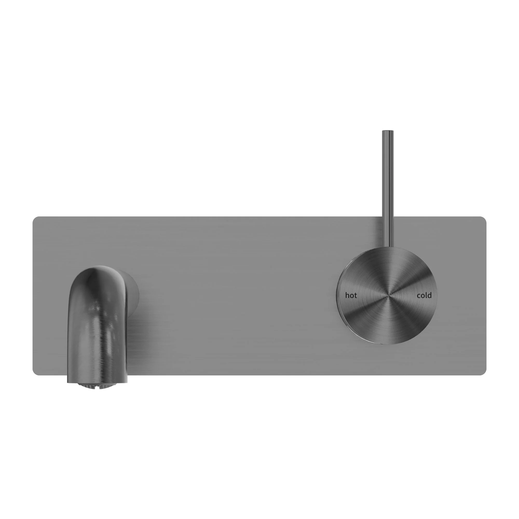 Nero Mecca Wall Basin/Bath Mixer Handle Up - Gun Metal - Image 2