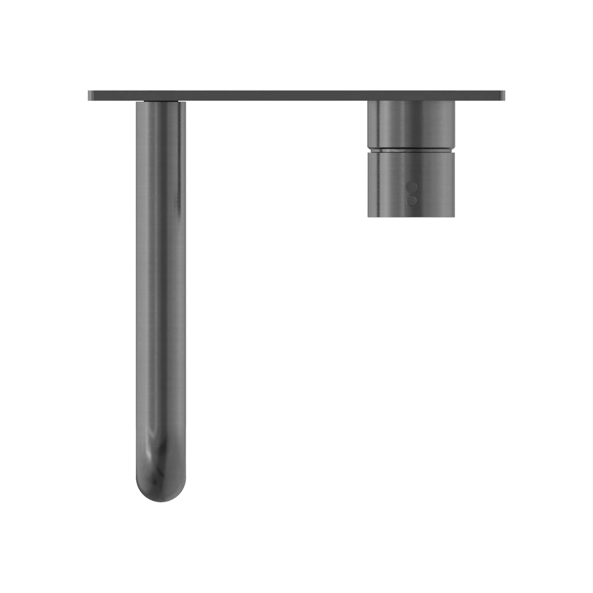 Nero Mecca Wall Basin/Bath Mixer Handle Up - Gun Metal - Image 4