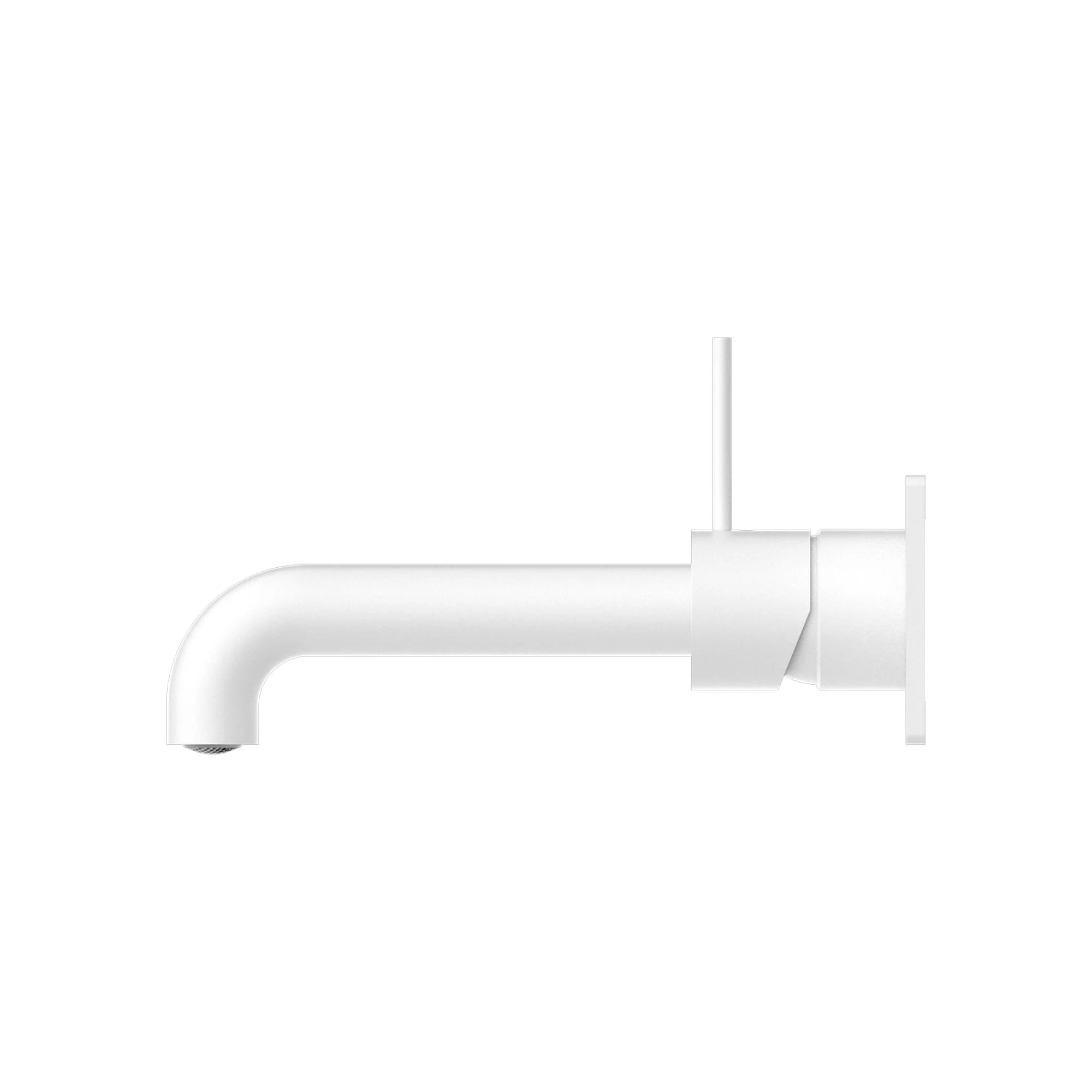 Nero Mecca Wall Basin/Bath Mixer Handle Up - White Matte - Image 3