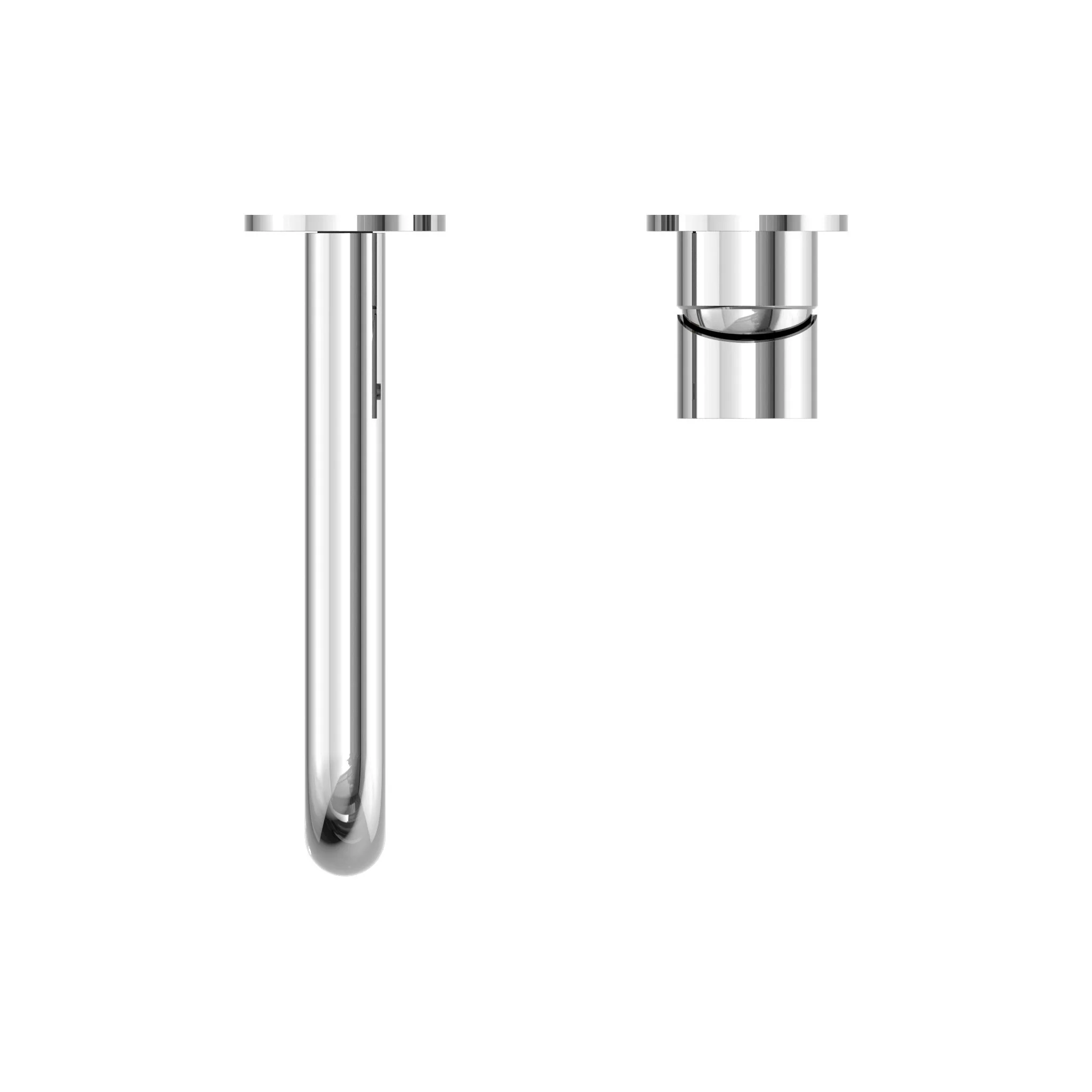Nero Mecca Wall Basin/Bath Mixer Separate Back Plate - Chrome - Image 4