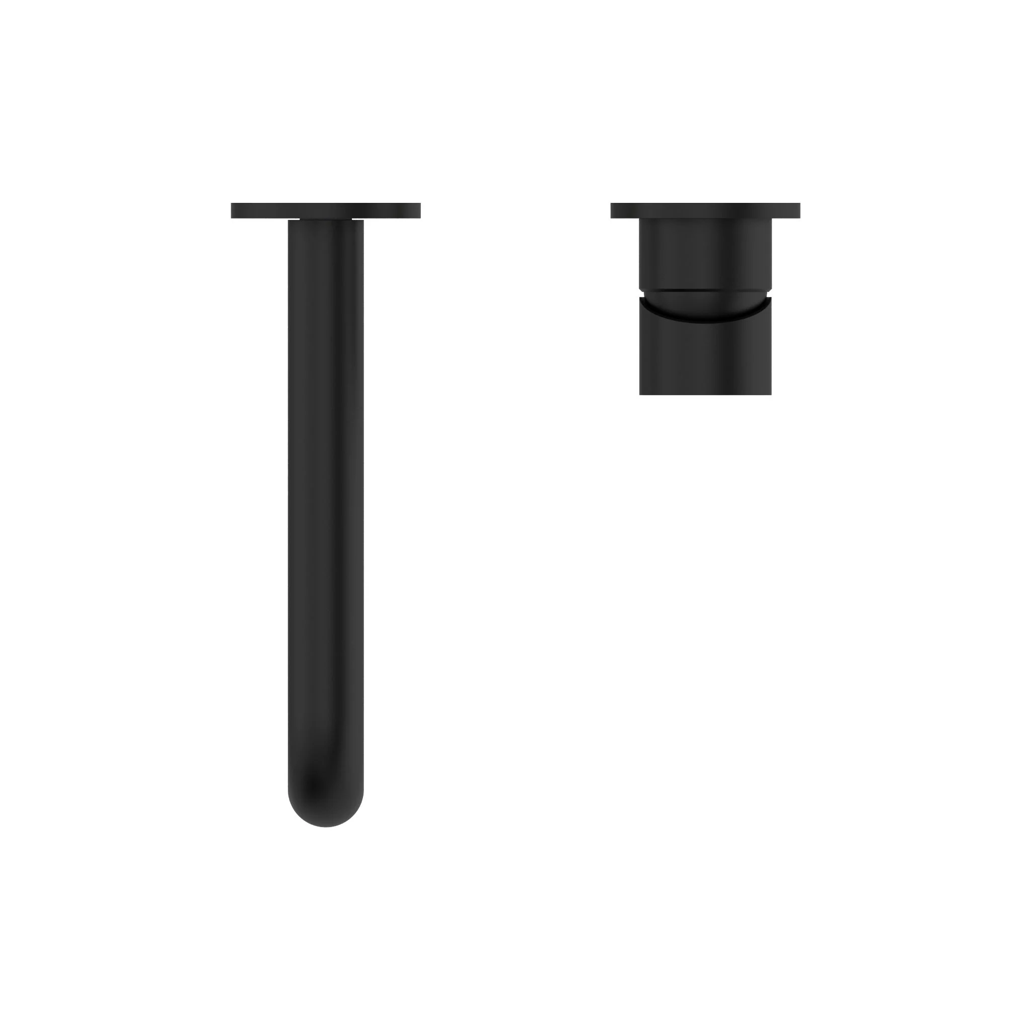 Nero Mecca Wall Basin/Bath Mixer Separate Back Plate - Black Matte - Image 4