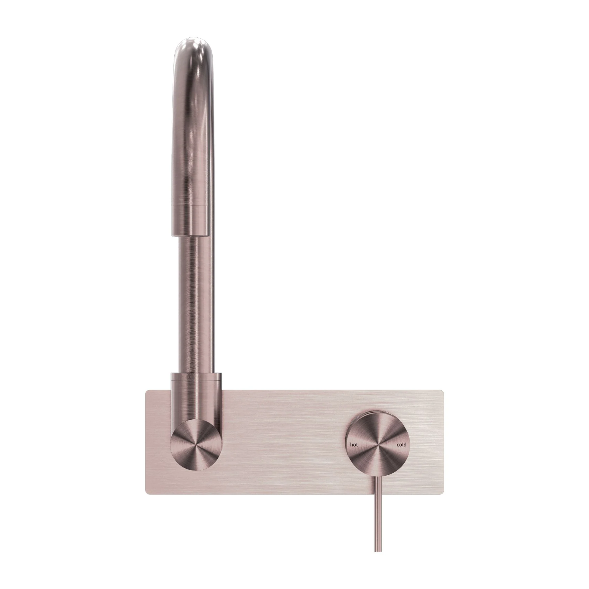 Nero Mecca Wall Basin/Bath Mixer Swivel Spout - Brushed Bronze - Image 2