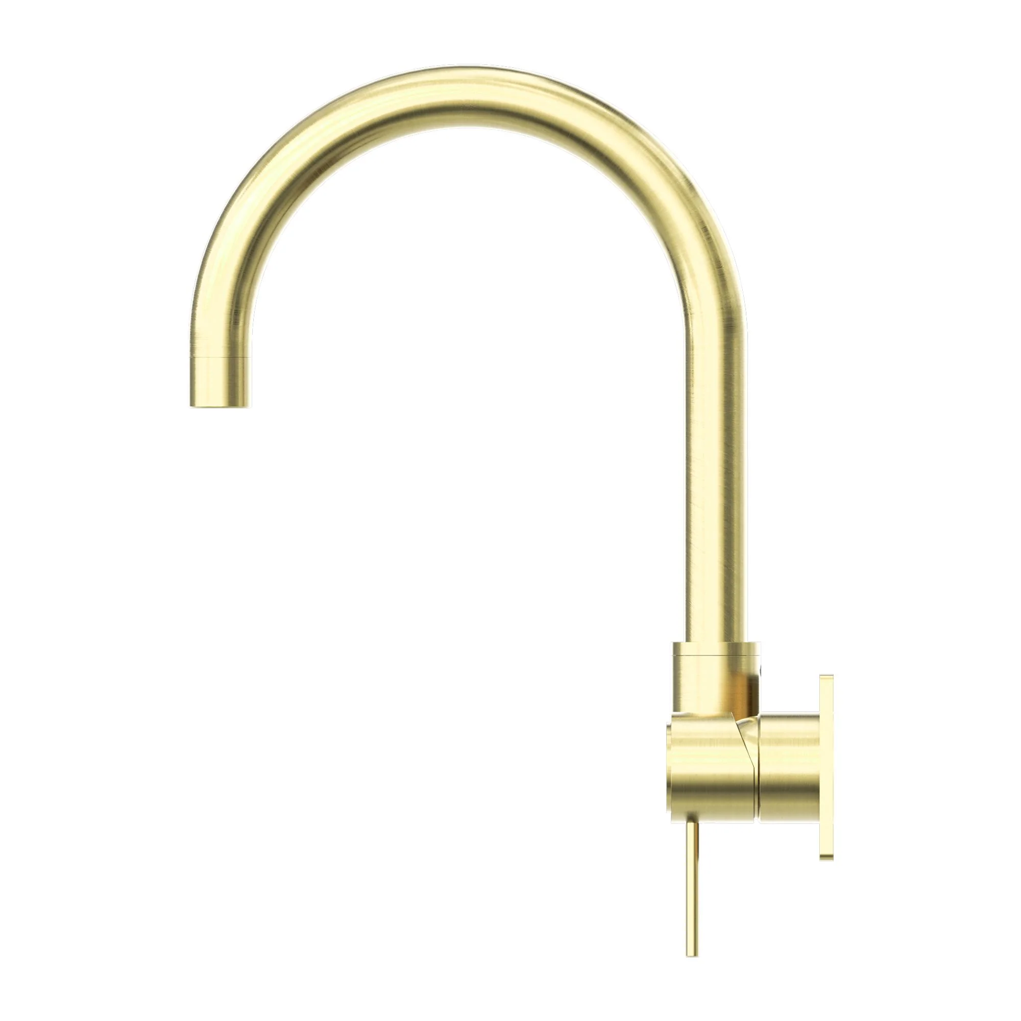 Nero Mecca Wall Basin/Bath Mixer Swivel Spout - Brushed Gold - Image 3