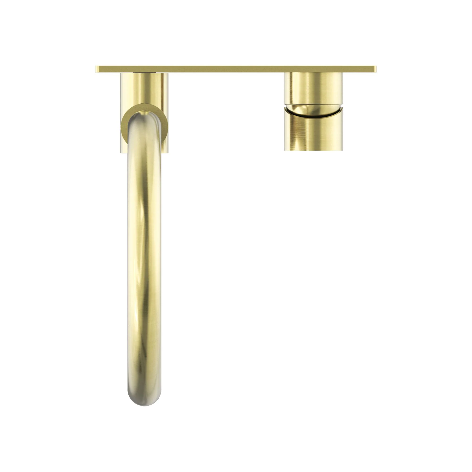 Nero Mecca Wall Basin/Bath Mixer Swivel Spout - Brushed Gold - Image 4