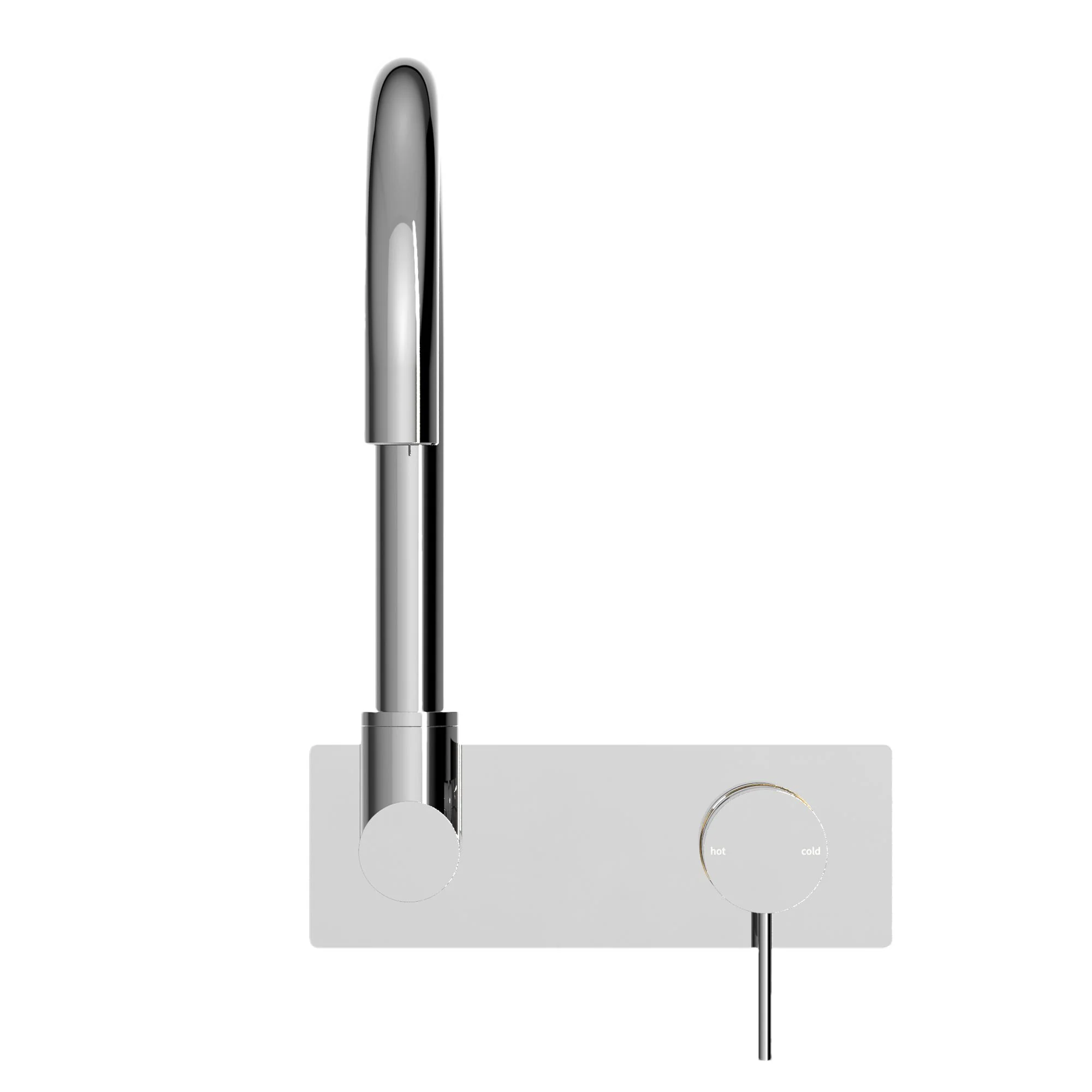 Nero Mecca Wall Basin/Bath Mixer Swivel Spout - Chrome - Image 2