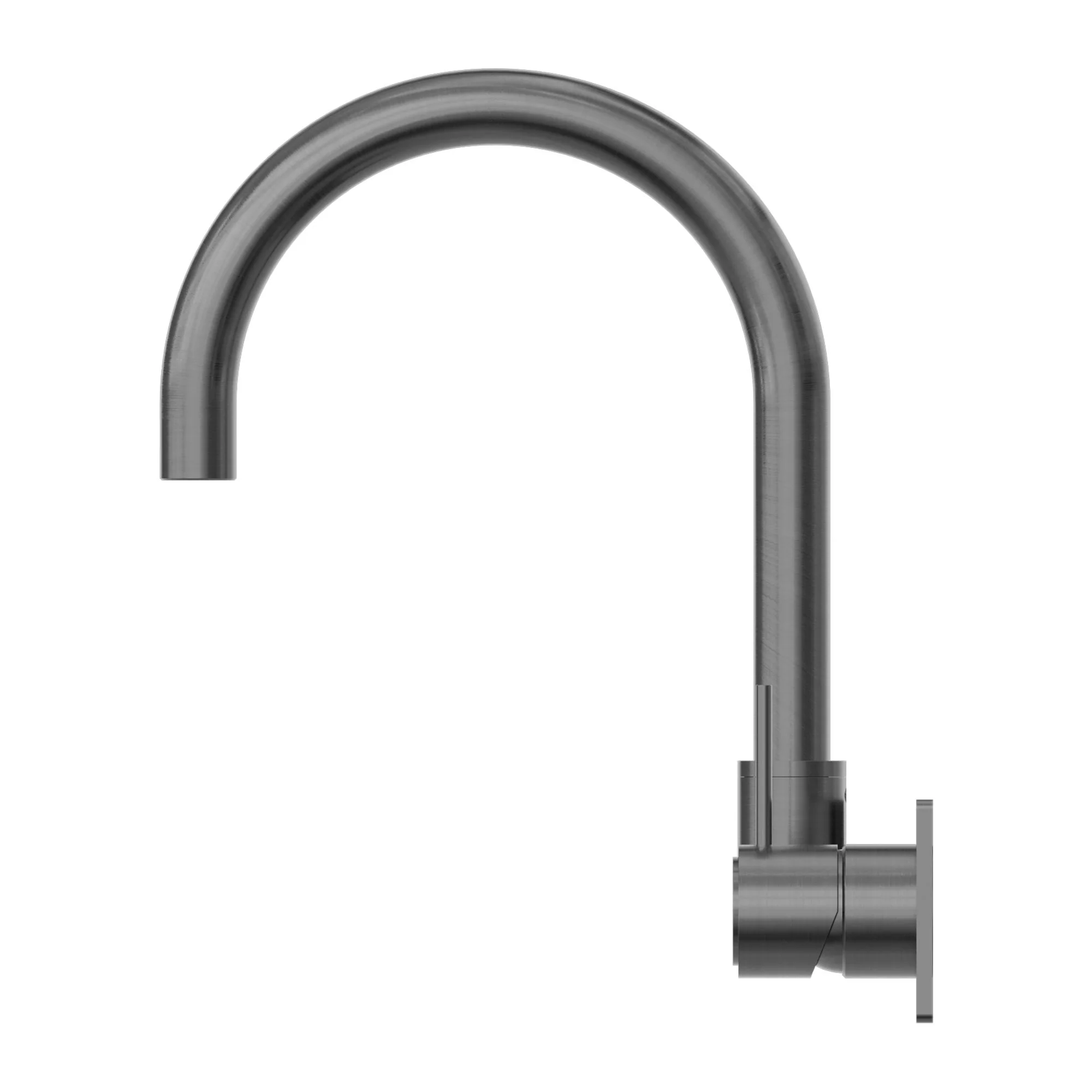 Nero Mecca Wall Basin/Bath Mixer Swivel Spout Handle Up - Gun Metal - Image 3