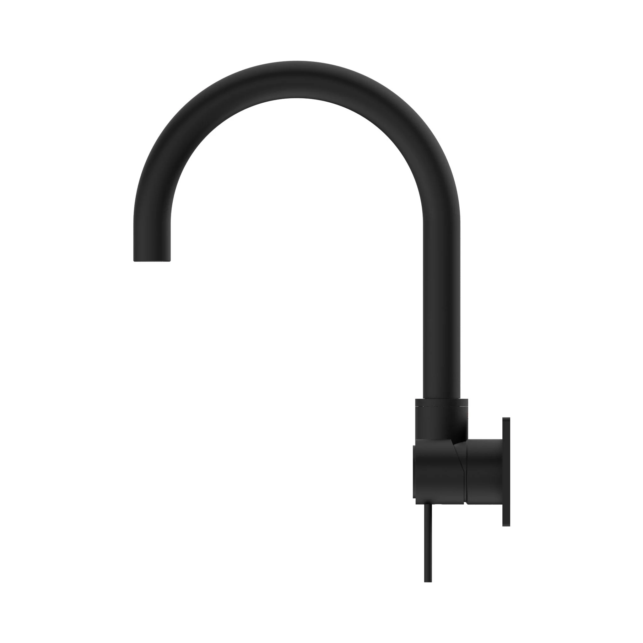 Nero Mecca Wall Basin/Bath Mixer Swivel Spout - Black Matte - Image 3