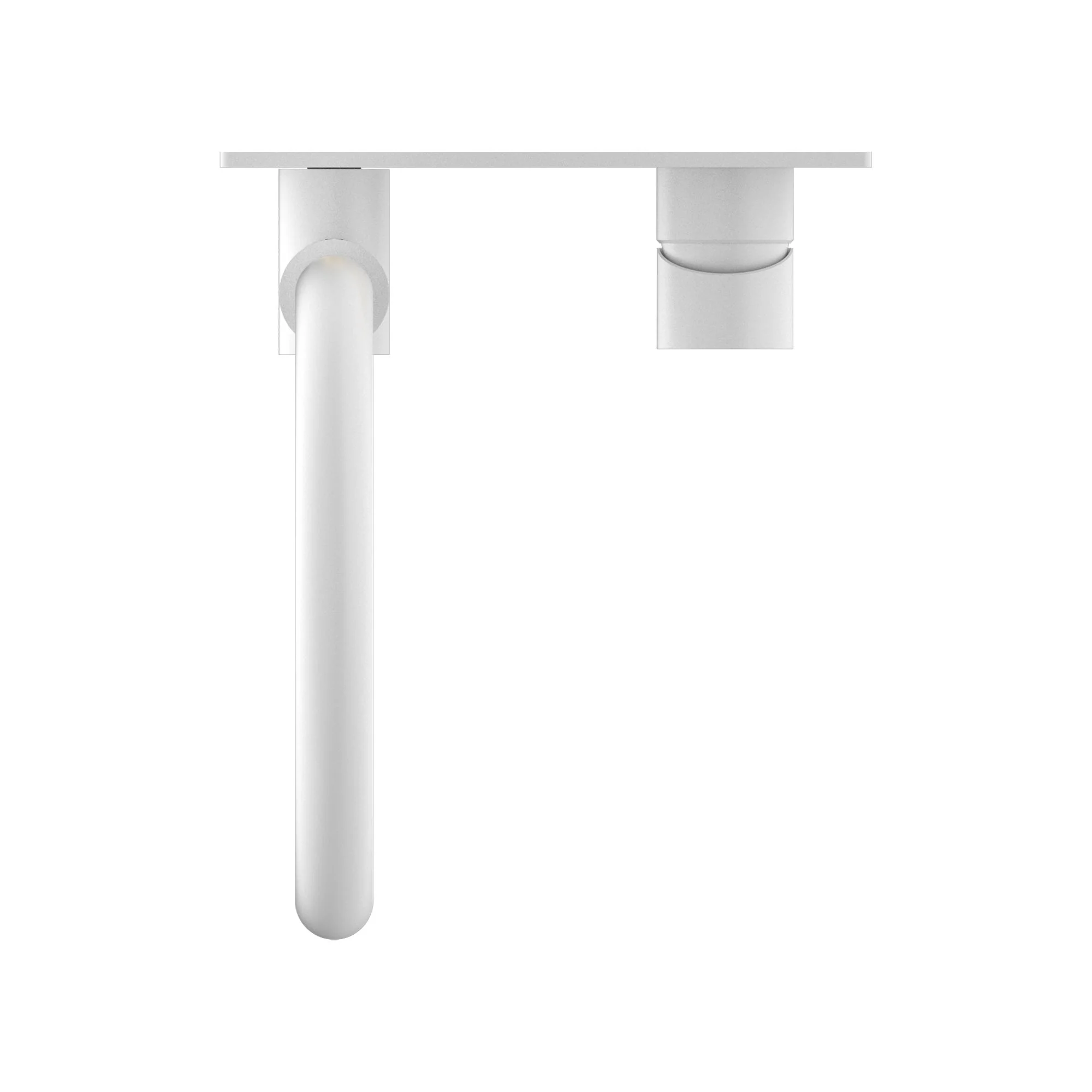 Nero Mecca Wall Basin/Bath Mixer Swivel Spout - White Matte - Image 4