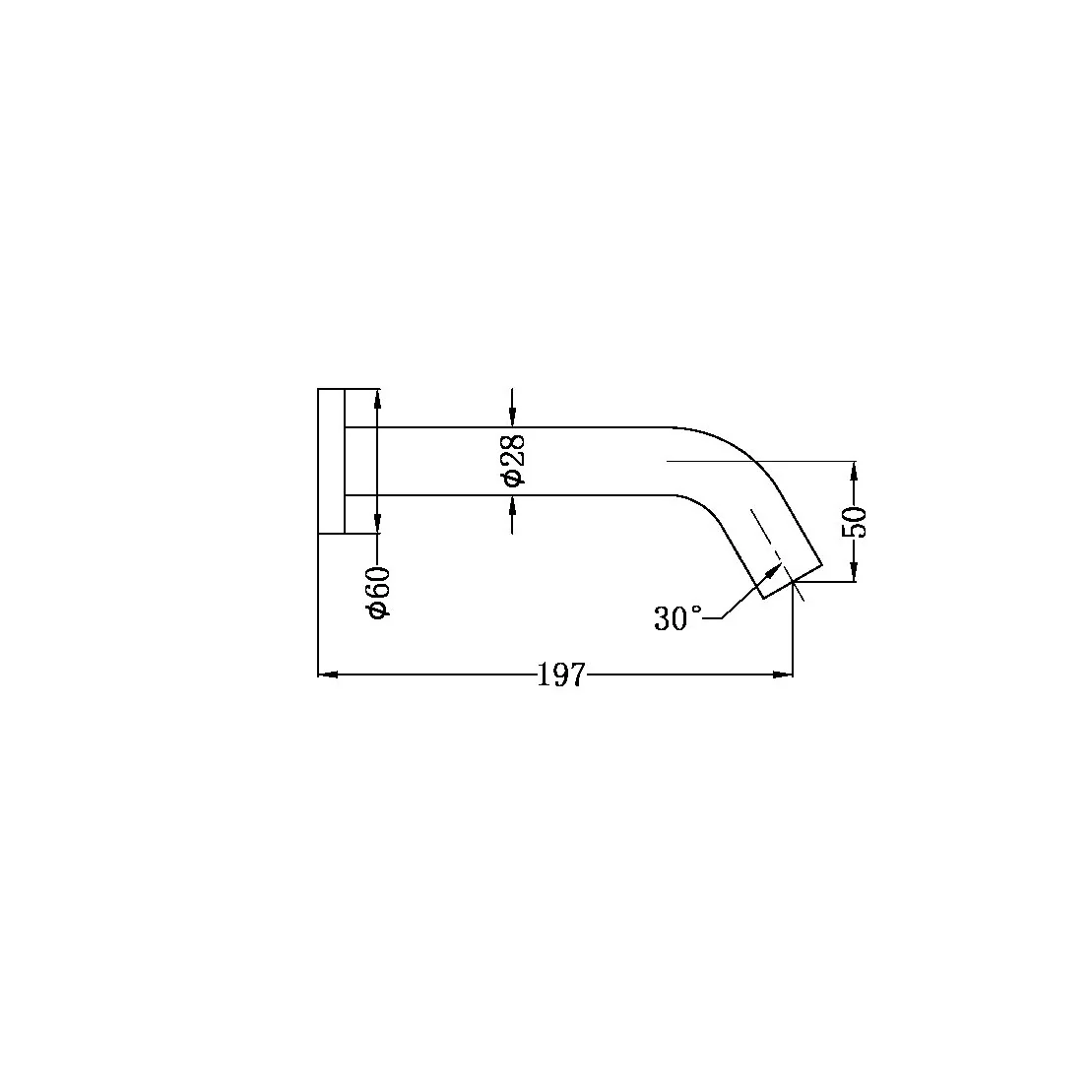Nero Mecca Wall Mount Sensor Tap - White Matte - Image 2
